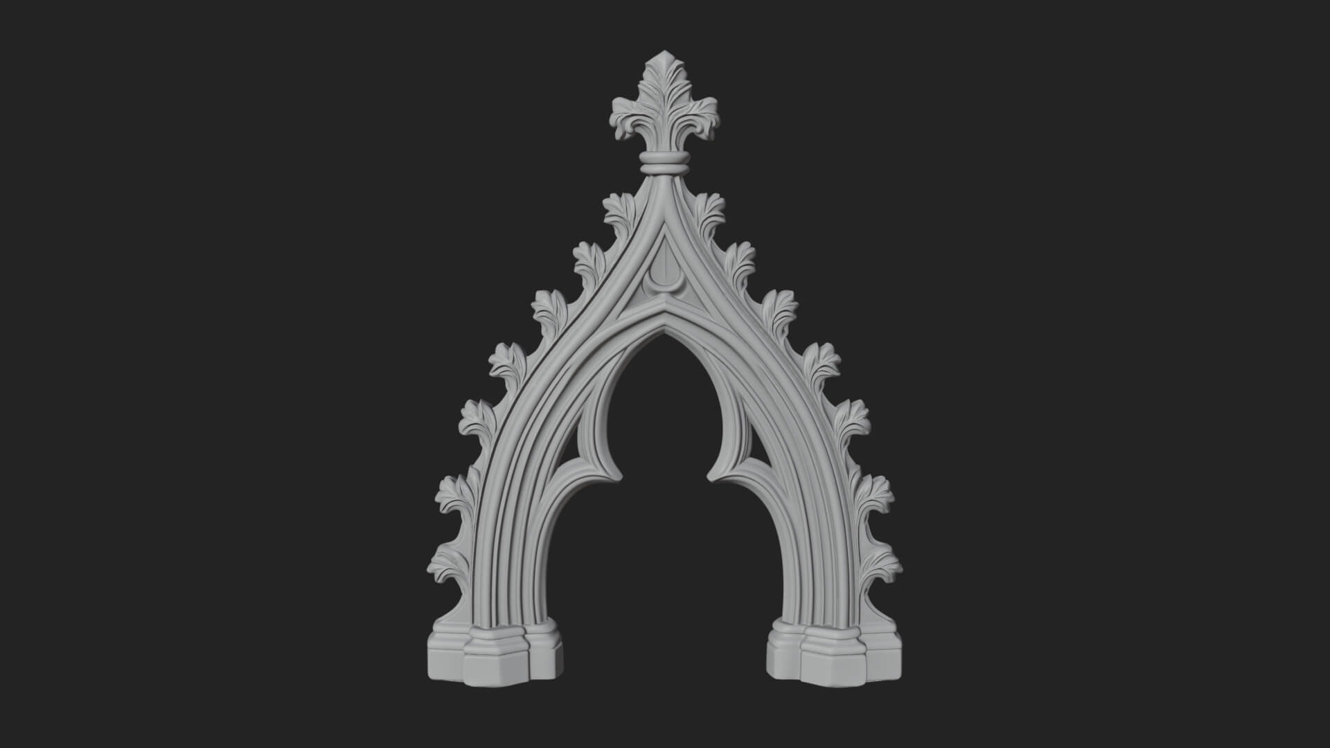 Gothic Stone Arch Design 5 3D Print Model 3D Model