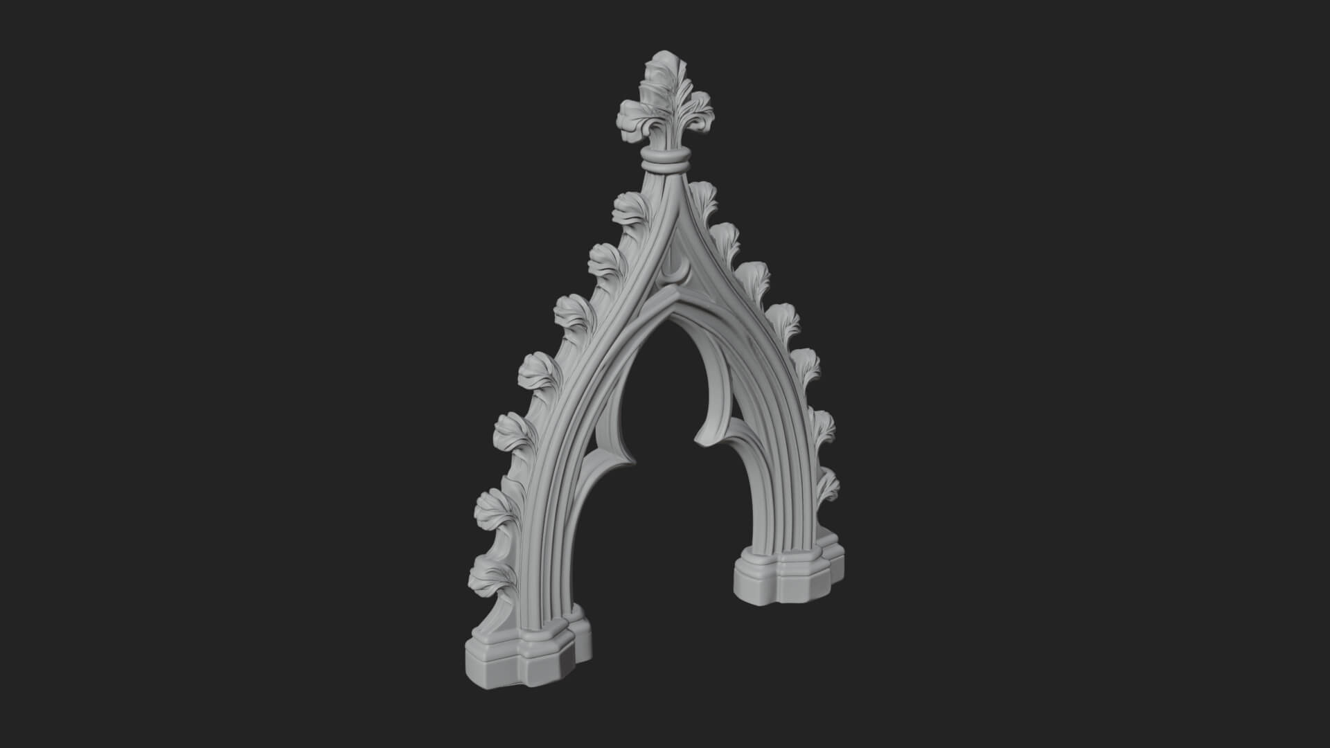 Gothic Stone Arch Design 5 3D Print Model 3D Model