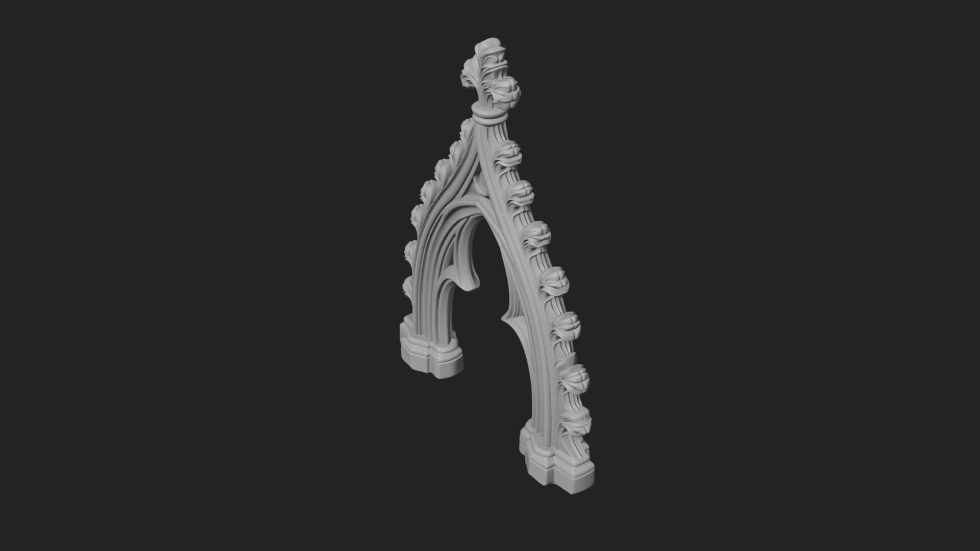 Gothic Stone Arch Design 5 3D Print Model 3D Model
