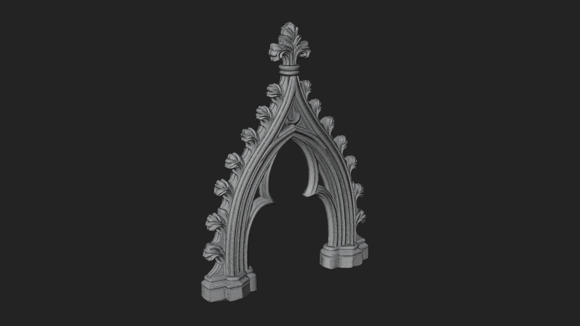 Gothic Stone Arch Design 5 3D Print Model 3D Model