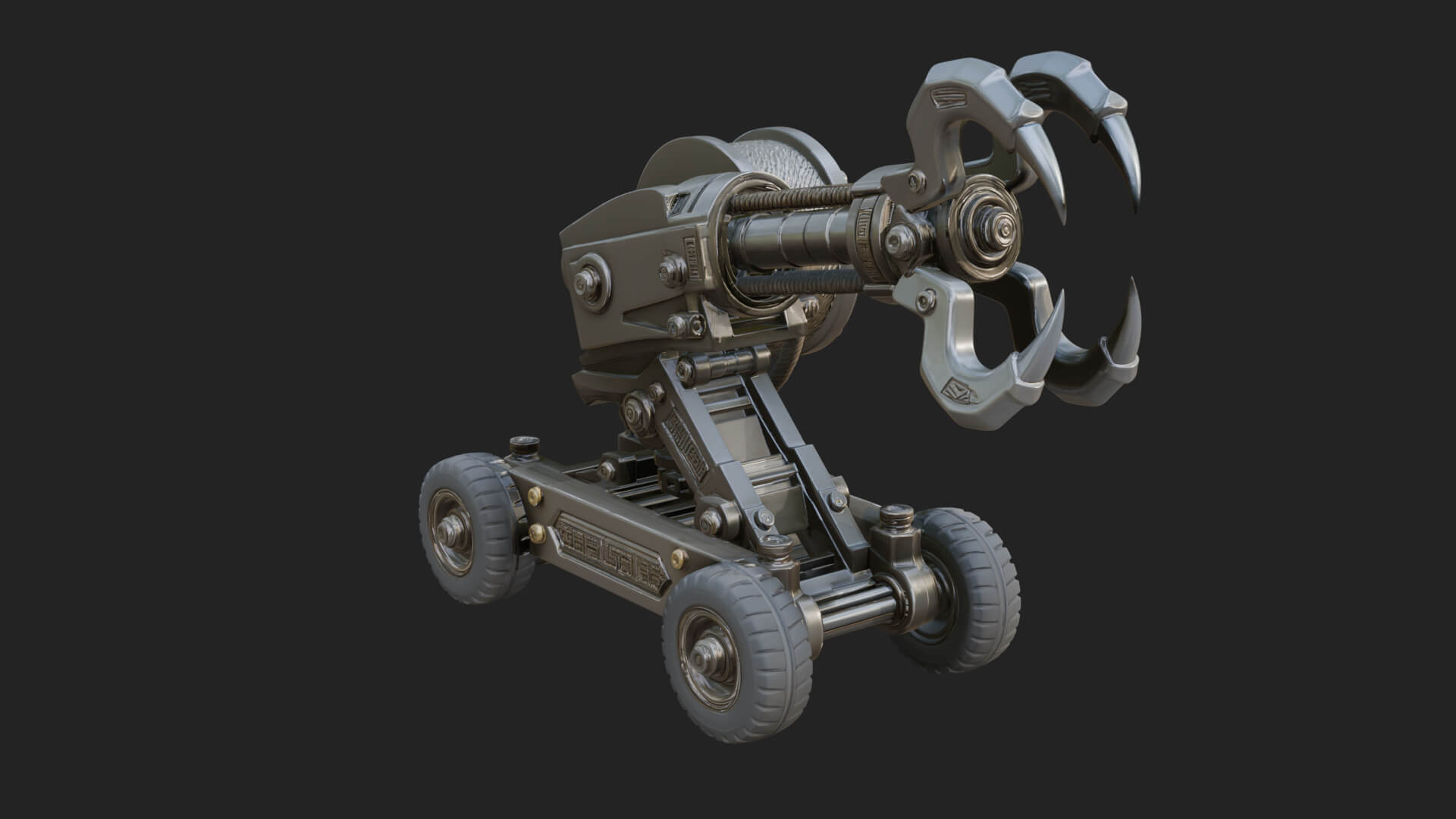 Grappling Claw Engine Model Design 1 3D Print Model 3D Model
