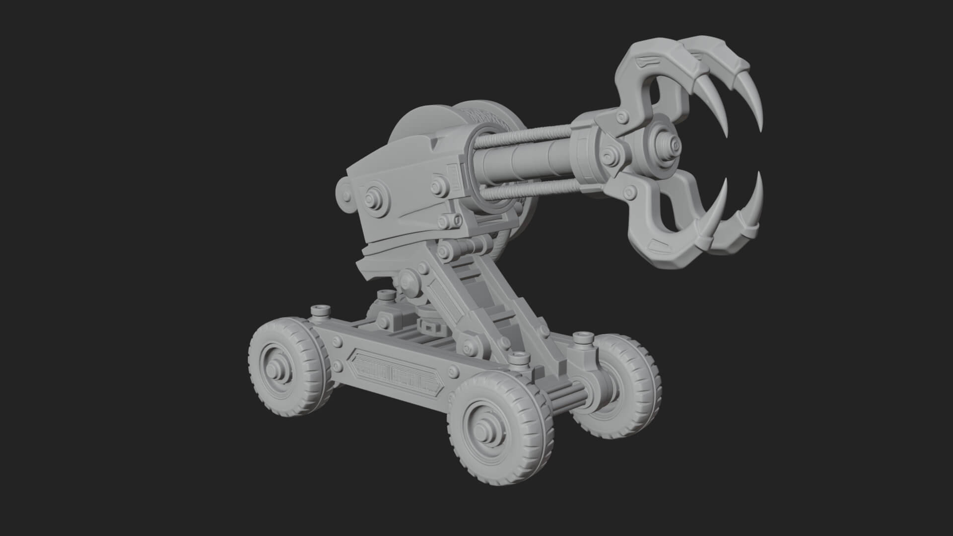 Grappling Claw Engine Model Design 1 3D Print Model 3D Model