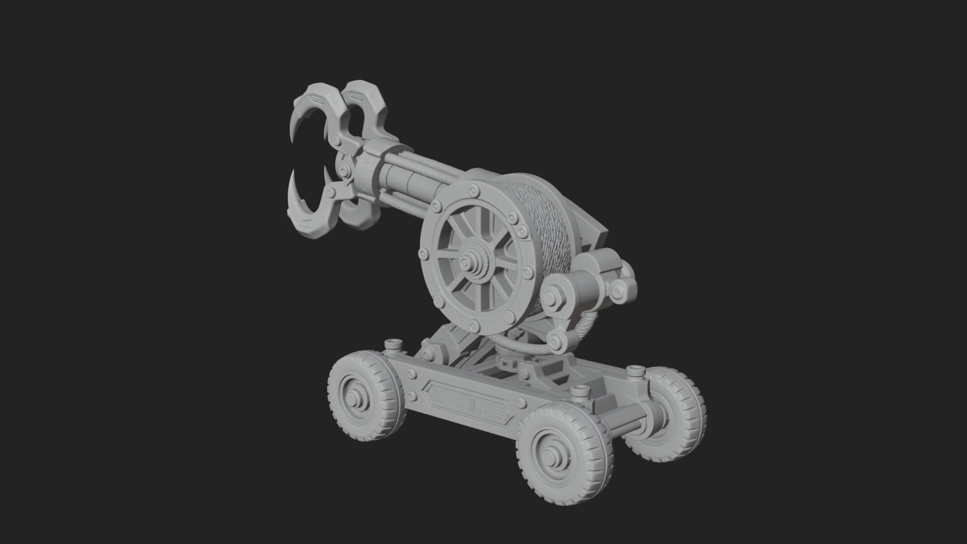 Grappling Claw Engine Model Design 1 3D Print Model 3D Model