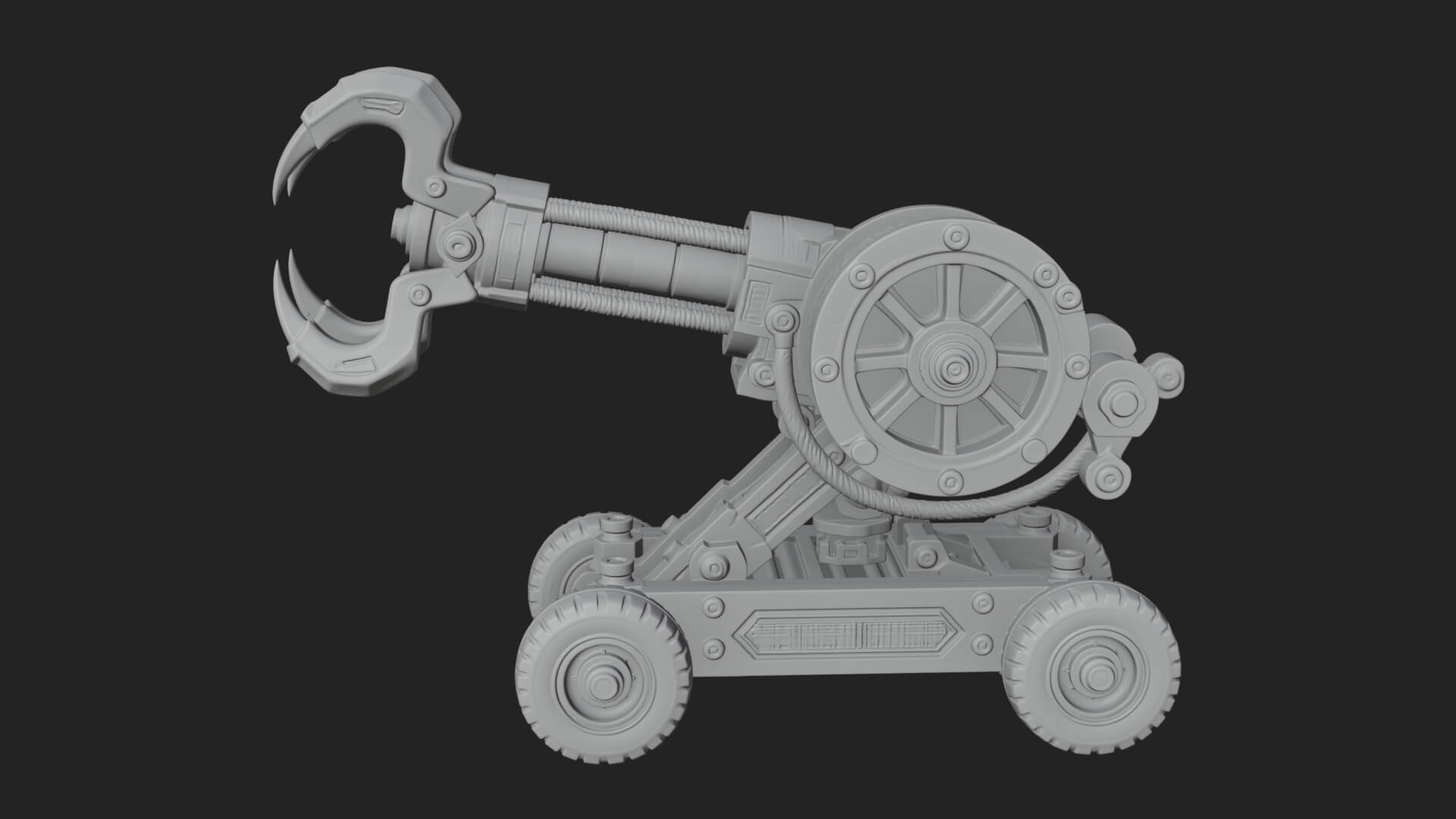 Grappling Claw Engine Model Design 1 3D Print Model 3D Model