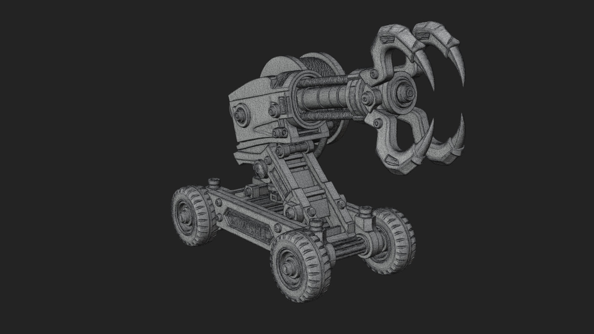 Grappling Claw Engine Model Design 1 3D Print Model 3D Model