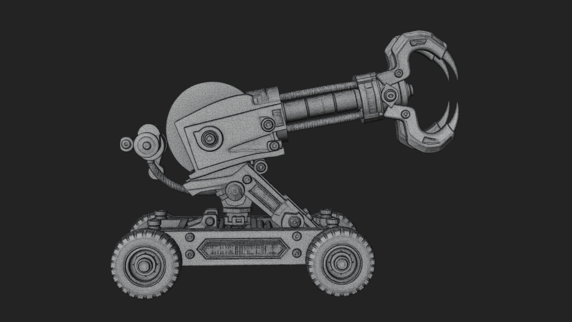 Grappling Claw Engine Model Design 1 3D Print Model 3D Model