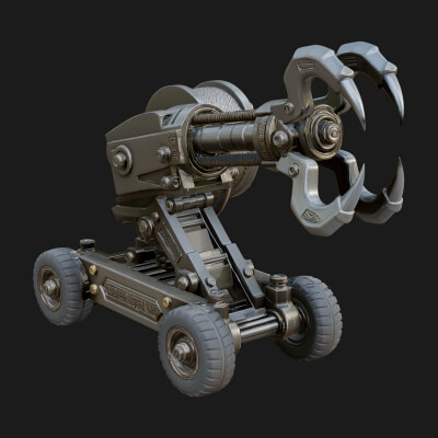 Grappling Claw Engine Model Design 1 3D Print Model