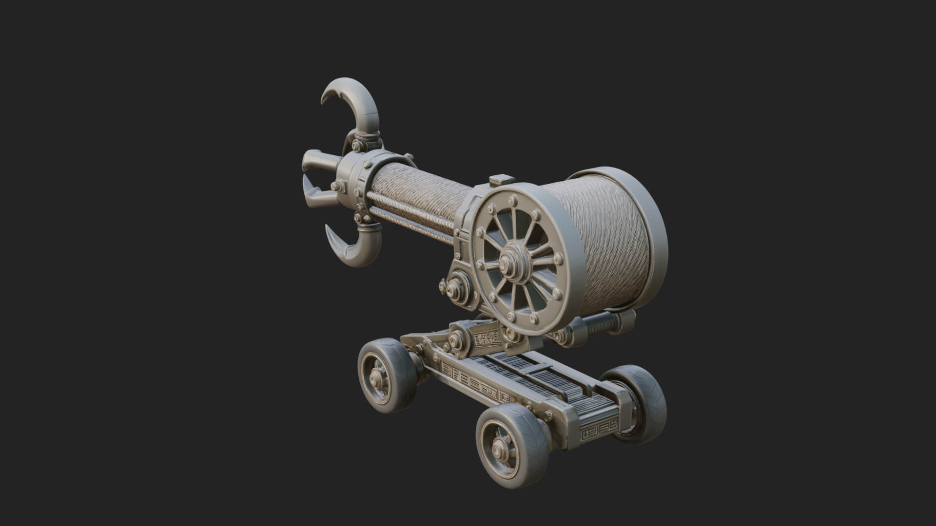 Grappling Claw Engine Model Design 2 3D Print Model 3D Model