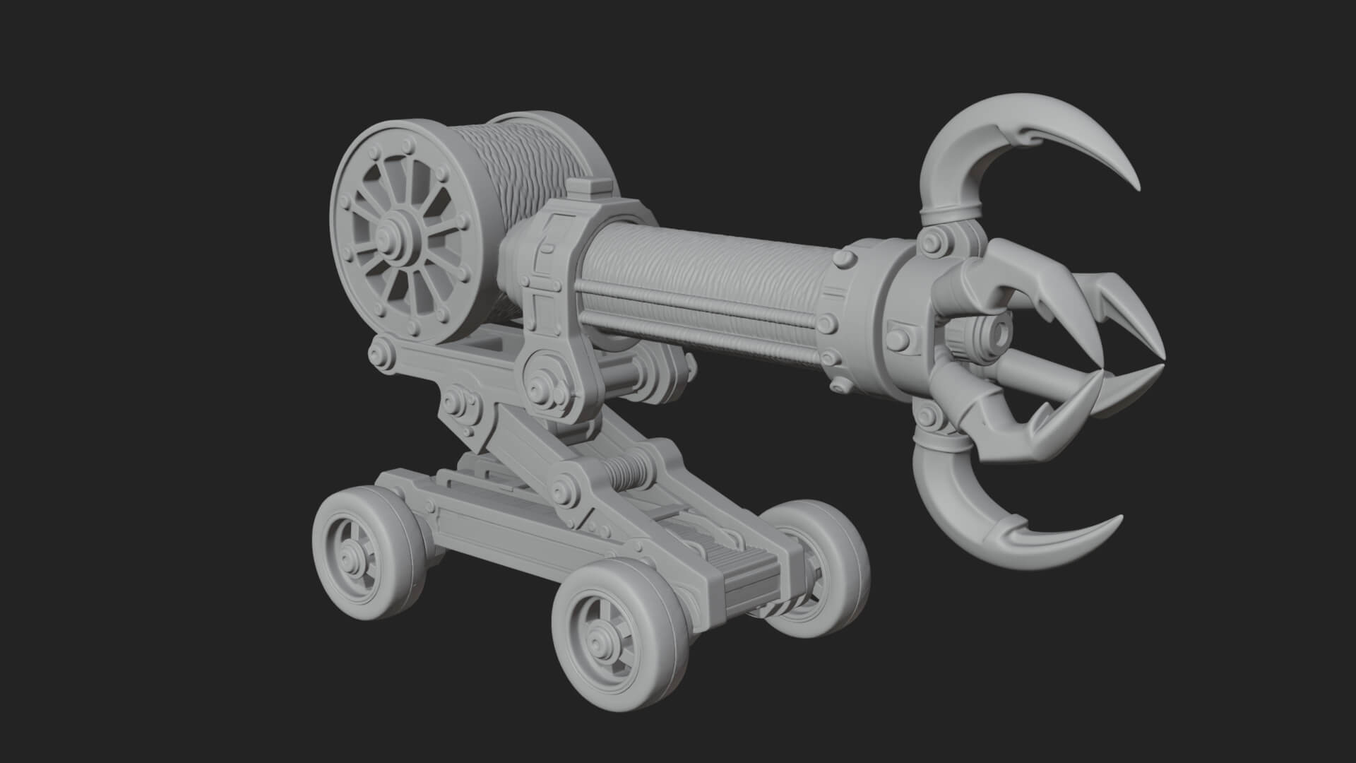 Grappling Claw Engine Model Design 2 3D Print Model 3D Model