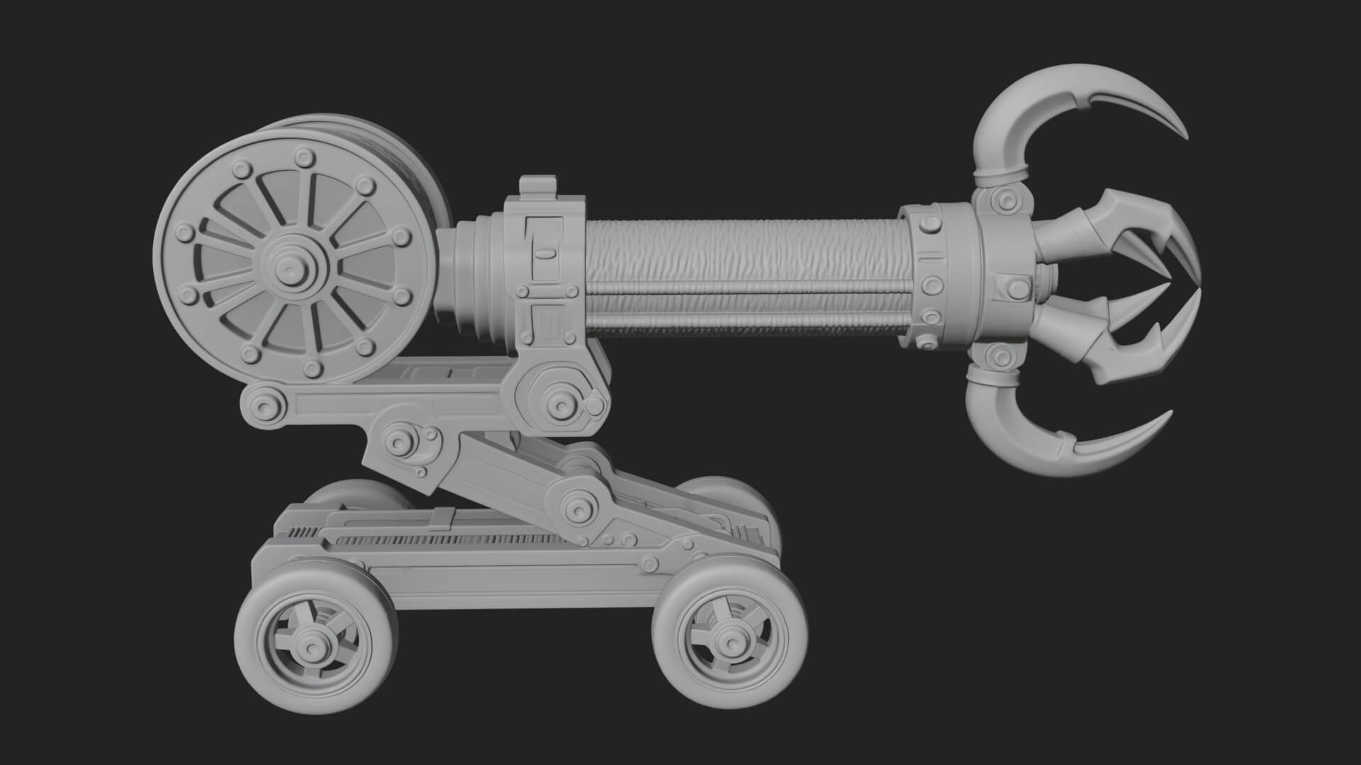 Grappling Claw Engine Model Design 2 3D Print Model 3D Model