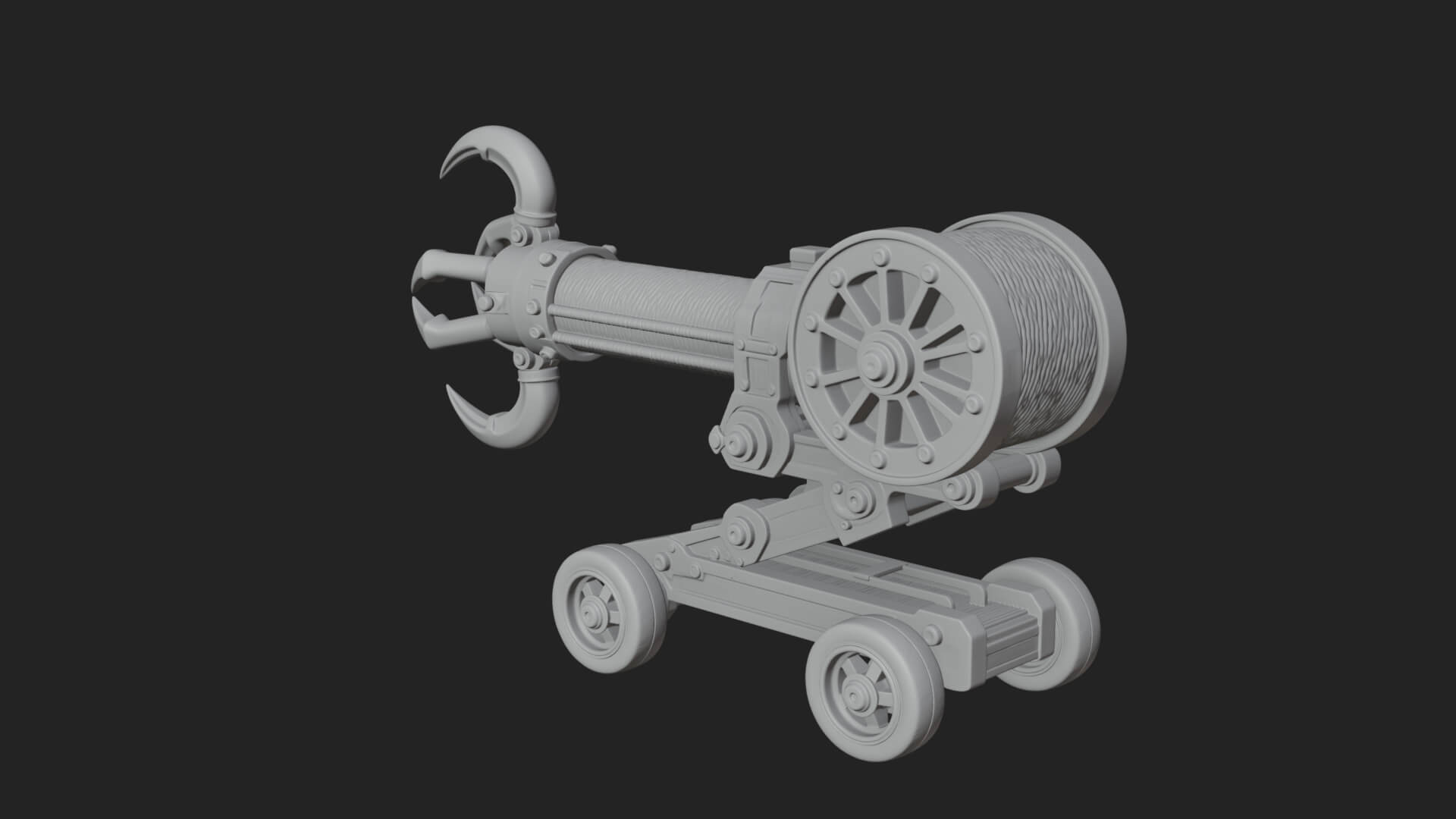 Grappling Claw Engine Model Design 2 3D Print Model 3D Model