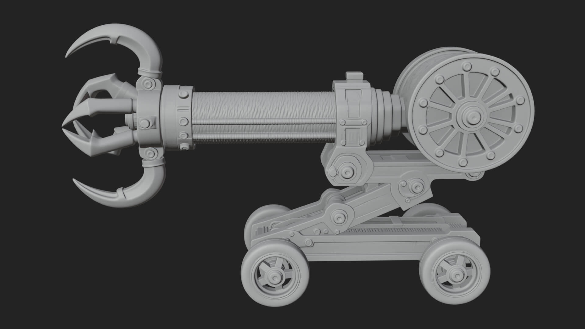 Grappling Claw Engine Model Design 2 3D Print Model 3D Model