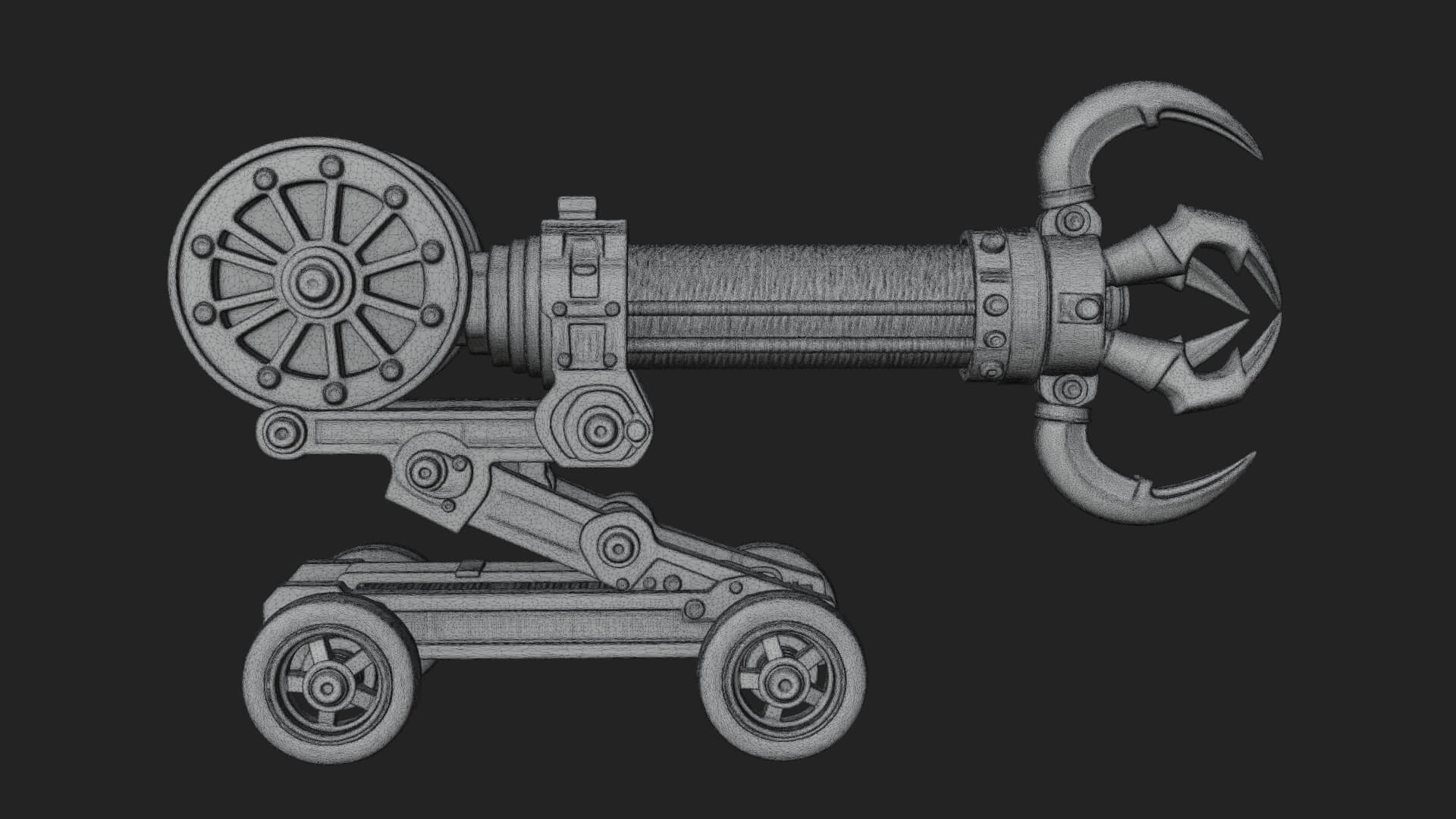 Grappling Claw Engine Model Design 2 3D Print Model 3D Model