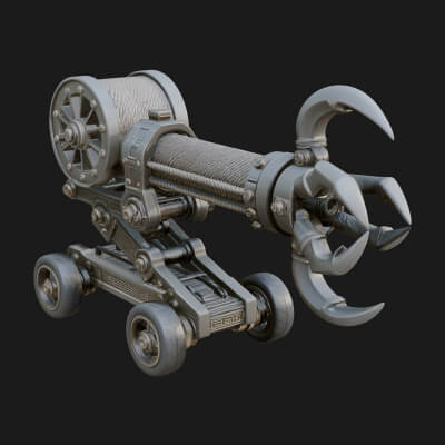 Grappling Claw Engine Model Design 2 3D Print Model