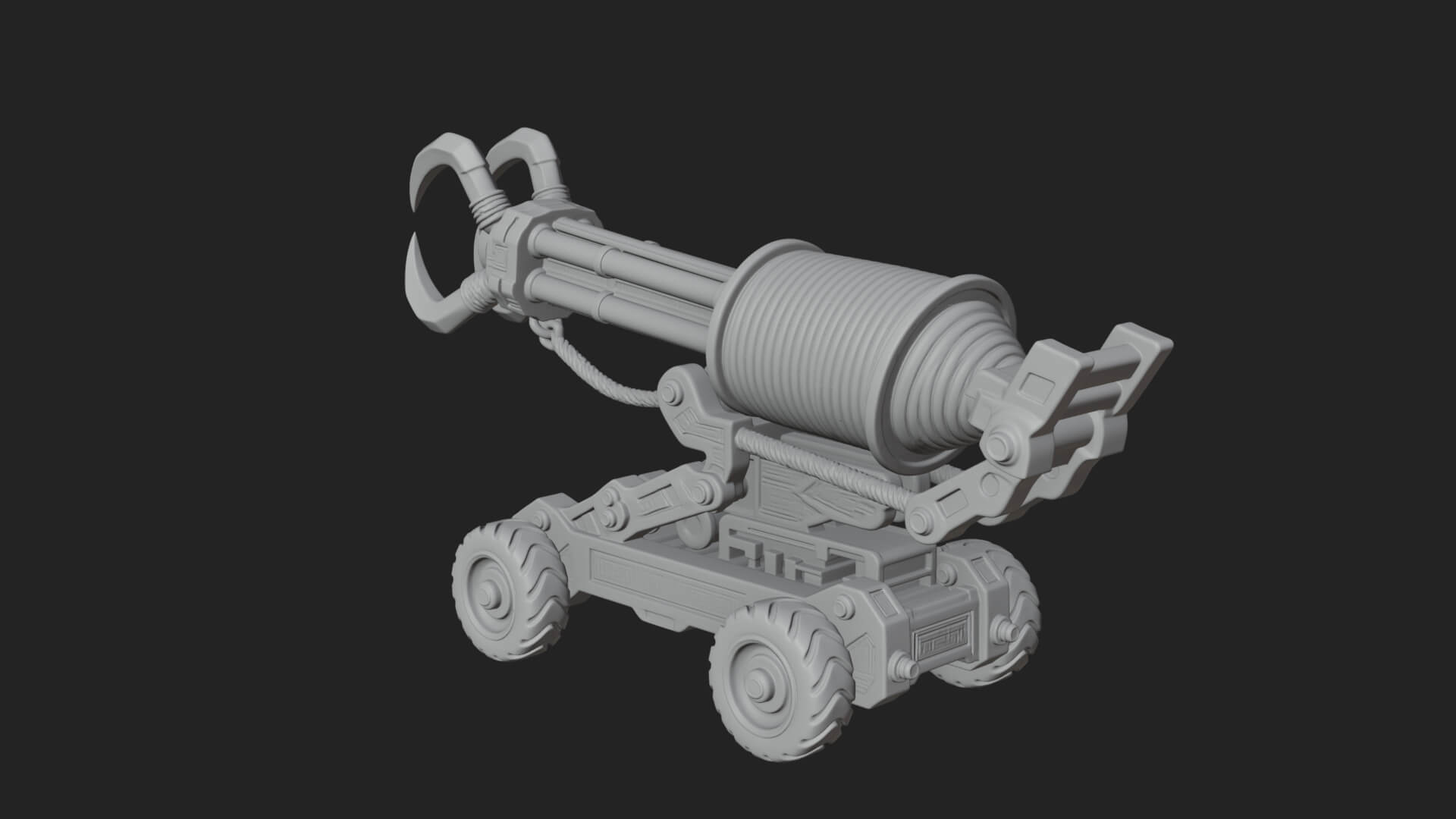Grappling Claw Engine Model Design 3 3D Print Model 3D Model