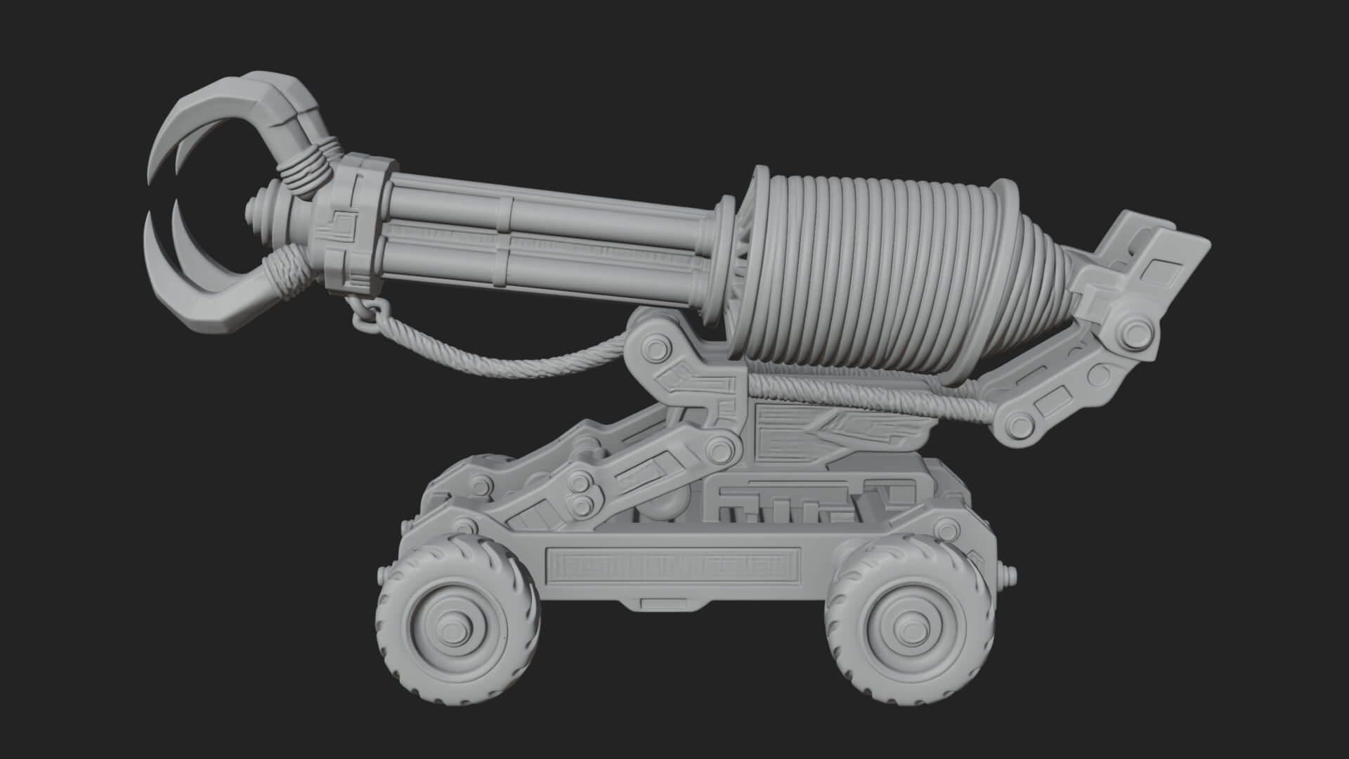 Grappling Claw Engine Model Design 3 3D Print Model 3D Model