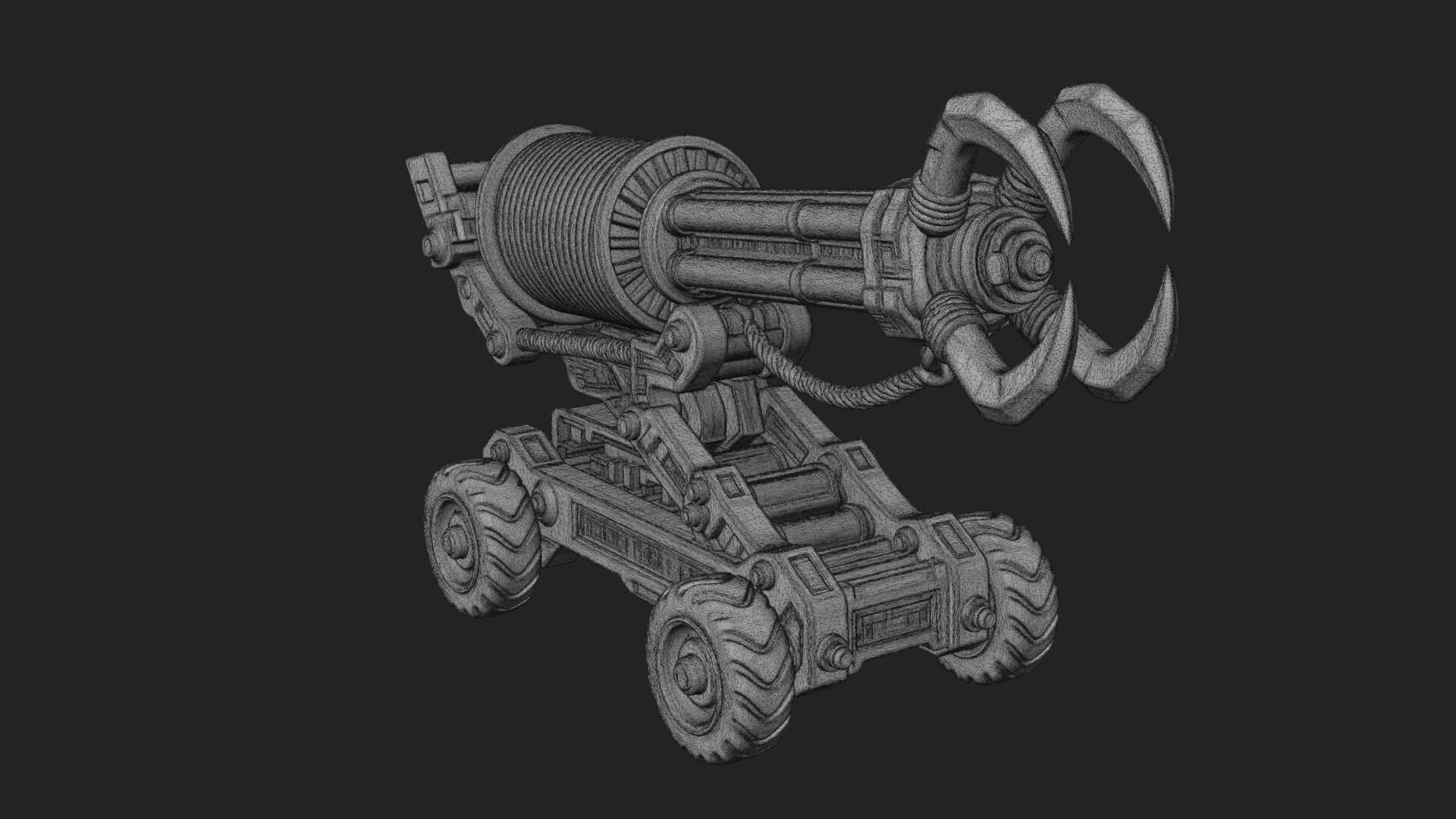Grappling Claw Engine Model Design 3 3D Print Model 3D Model