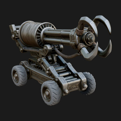 Grappling Claw Engine Model Design 3 3D Print Model