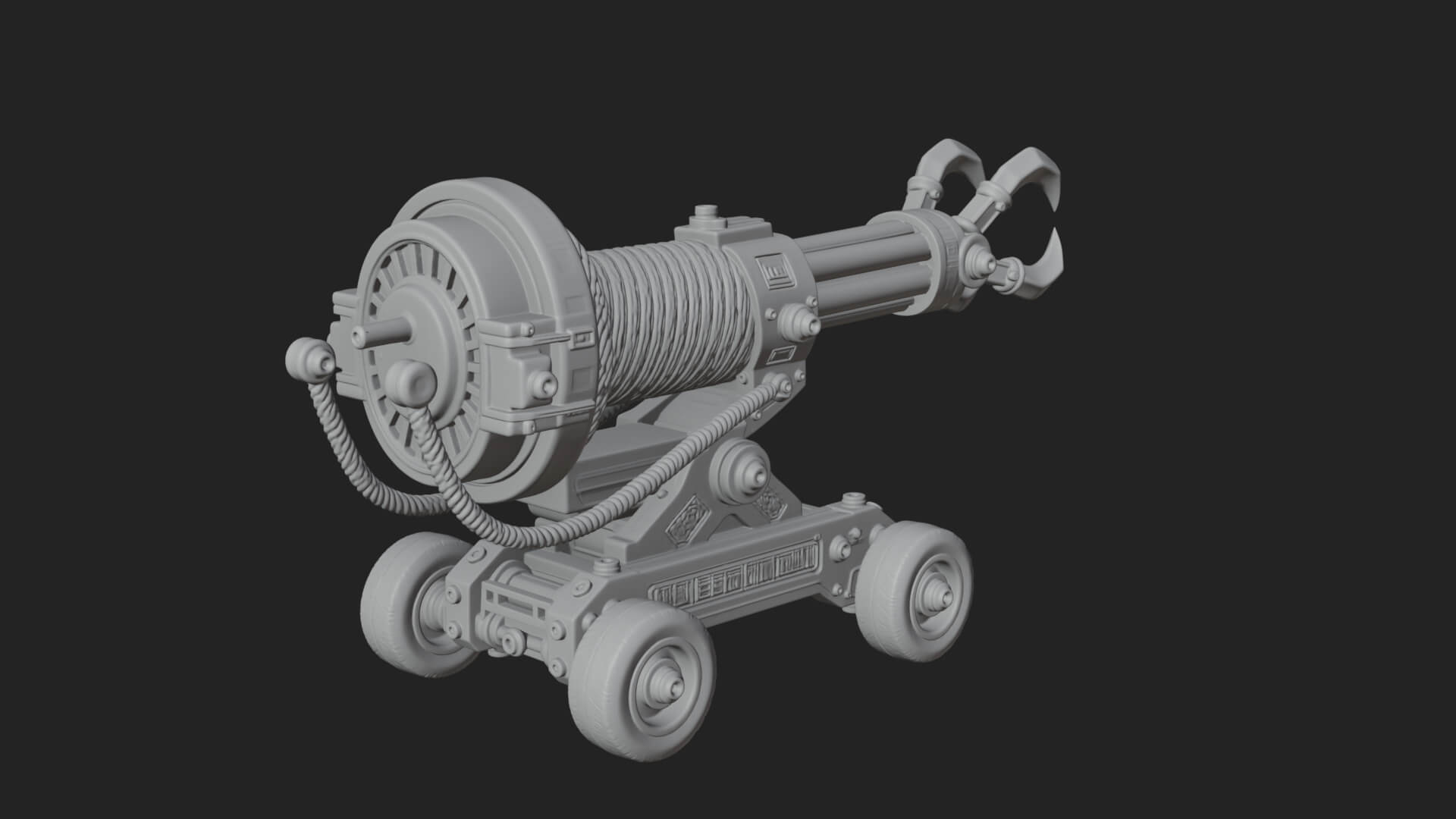 Grappling Claw Engine Model Design 4 3D Print Model 3D Model