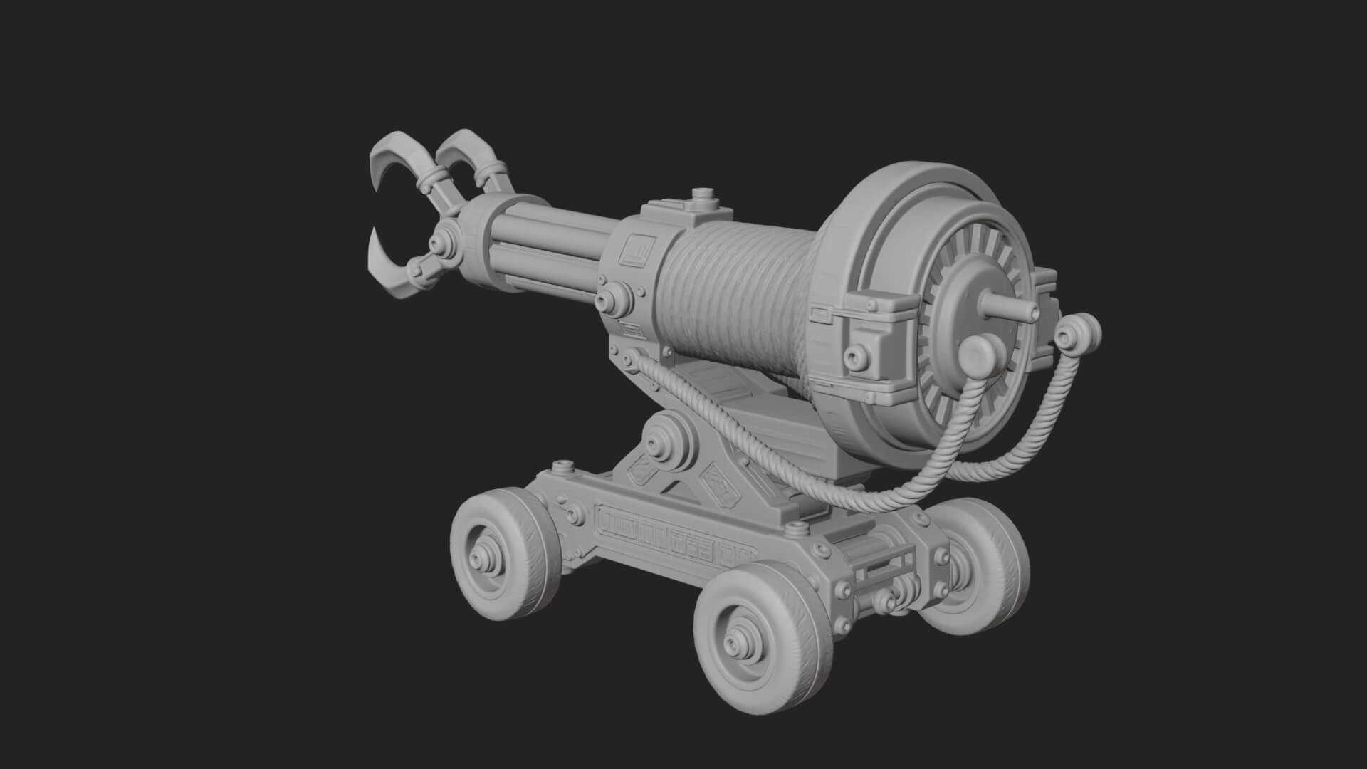 Grappling Claw Engine Model Design 4 3D Print Model 3D Model