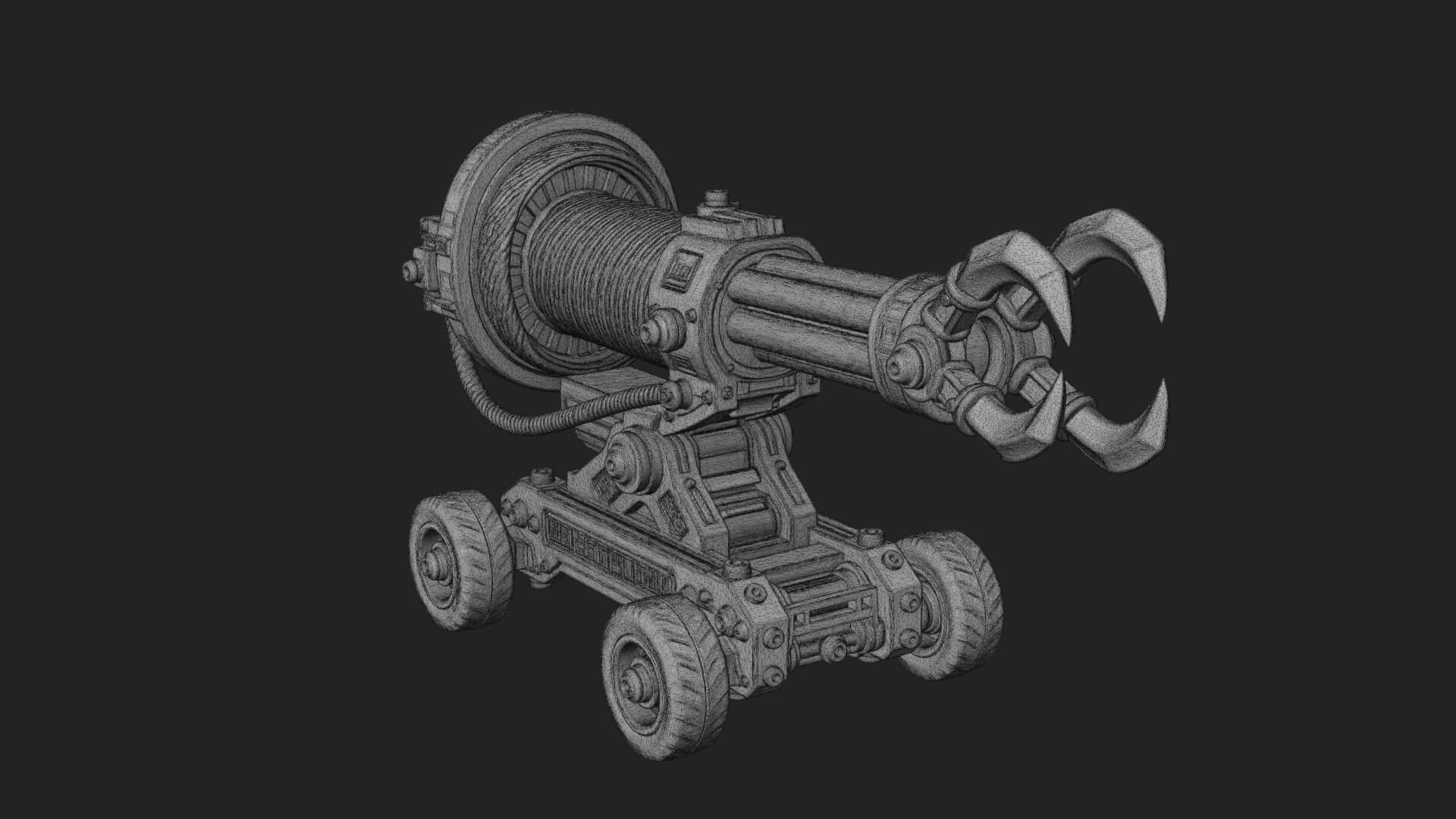 Grappling Claw Engine Model Design 4 3D Print Model 3D Model