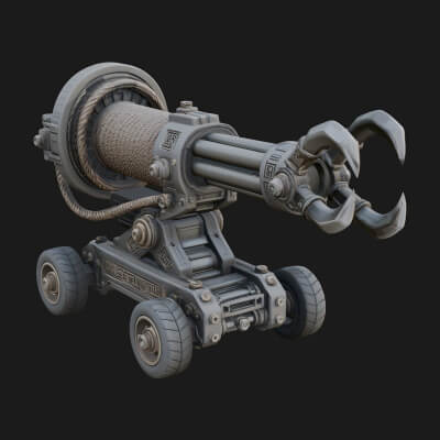Grappling Claw Engine Model Design 4 3D Print Model