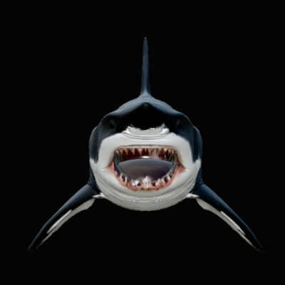 Great White Shark Statue Design 7 3D Print Model