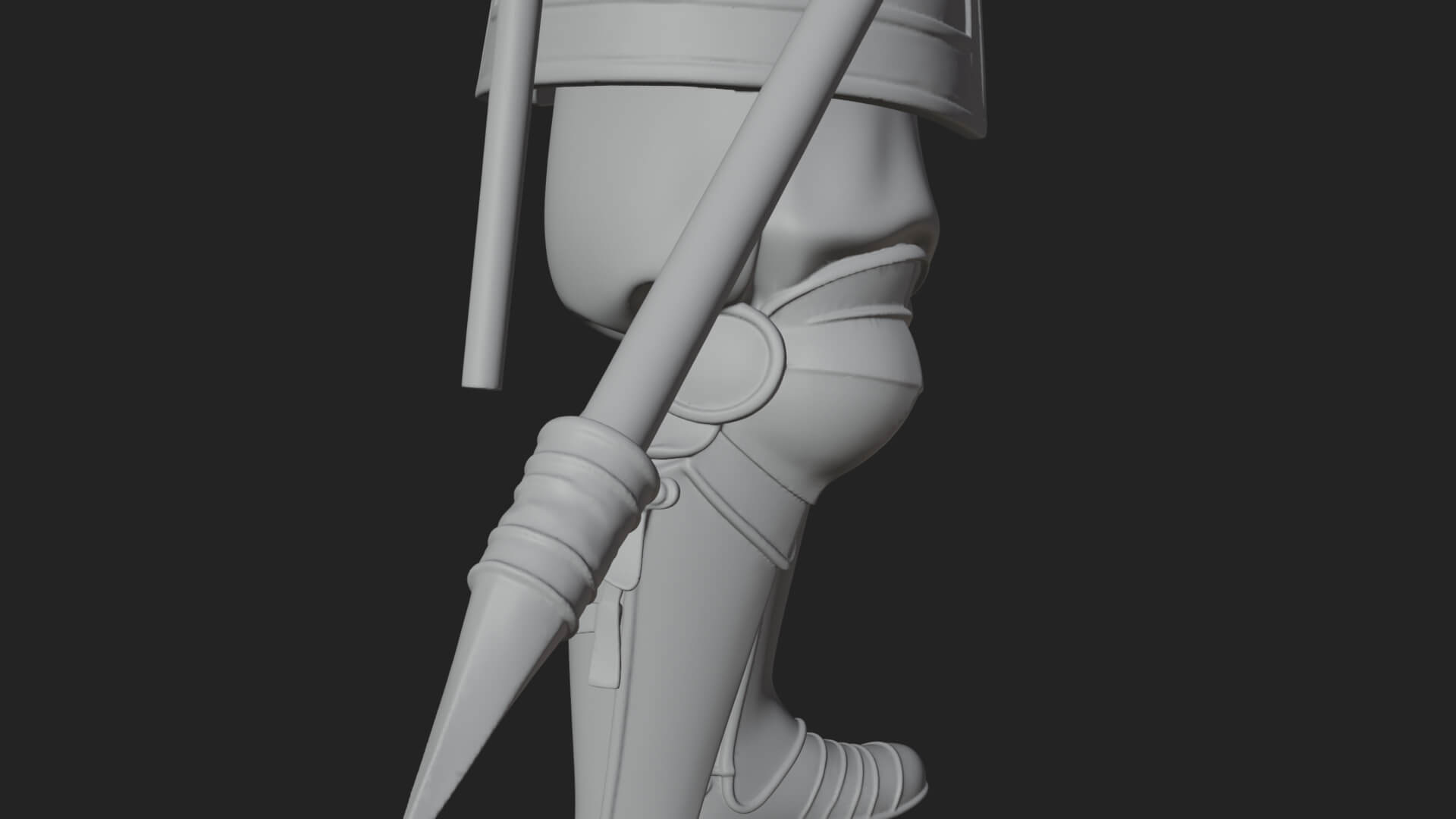 Greek Hoplite Warrior Statue Design 17 3D Print Model 3D Model