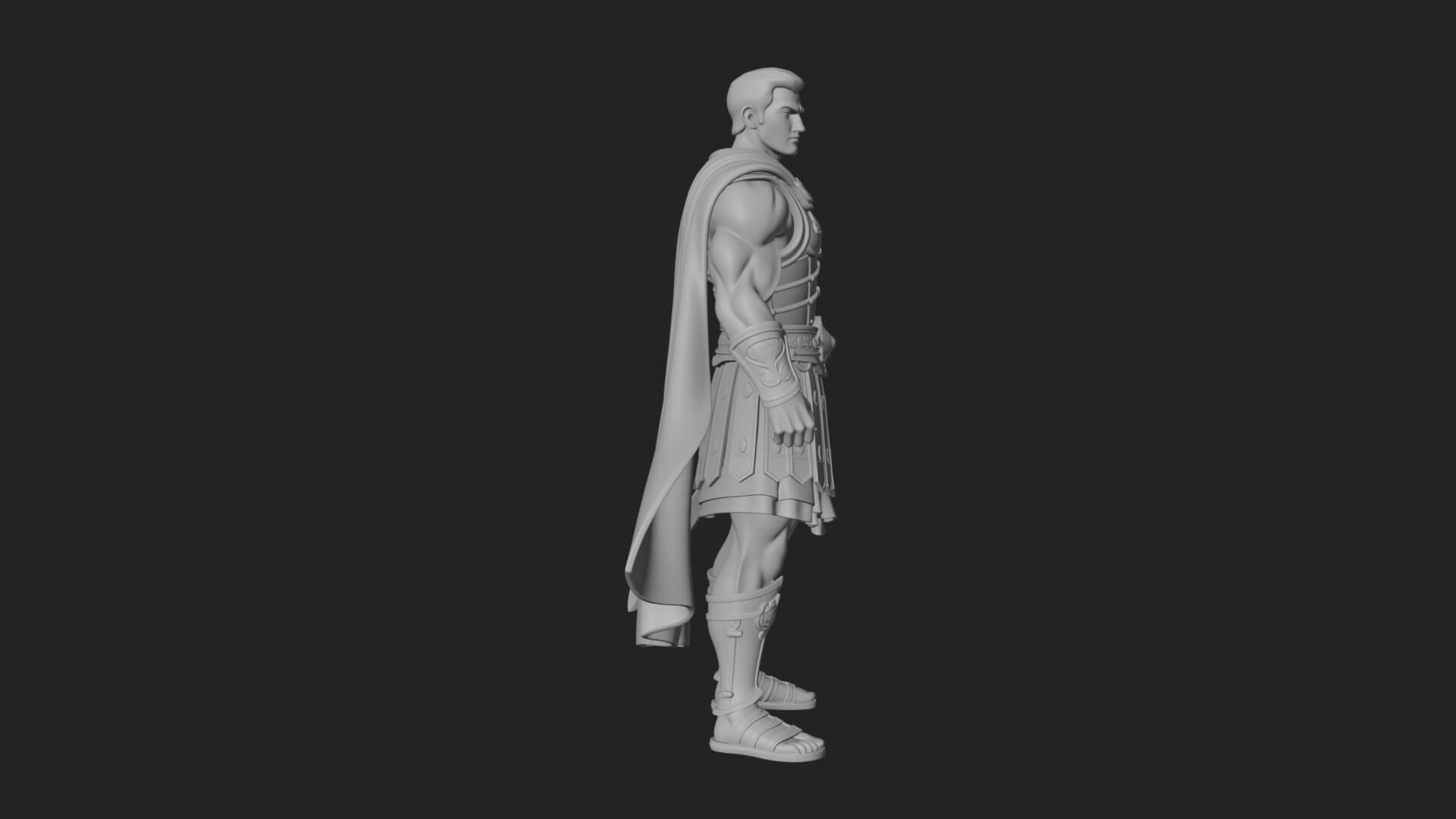 Greek Hoplite Warrior Statue Design 18 3D Print Model 3D Model
