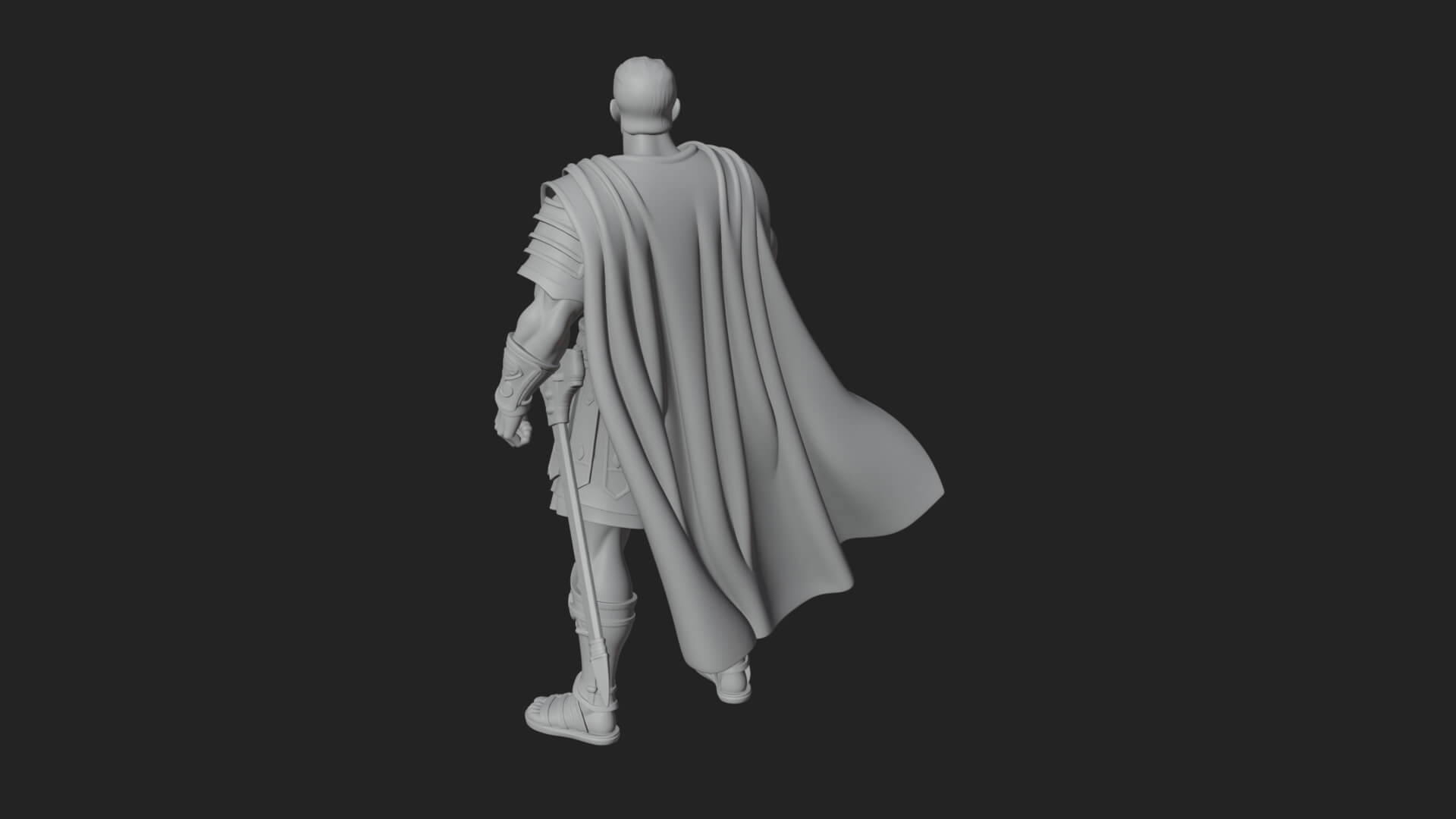 Greek Hoplite Warrior Statue Design 18 3D Print Model 3D Model