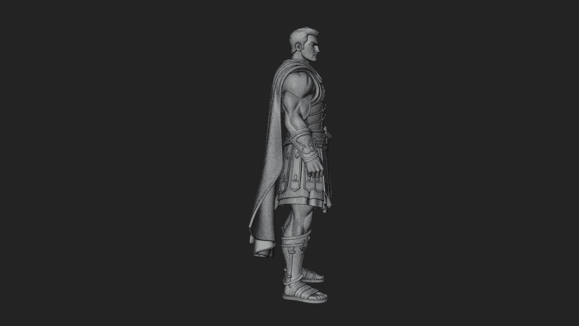Greek Hoplite Warrior Statue Design 18 3D Print Model 3D Model