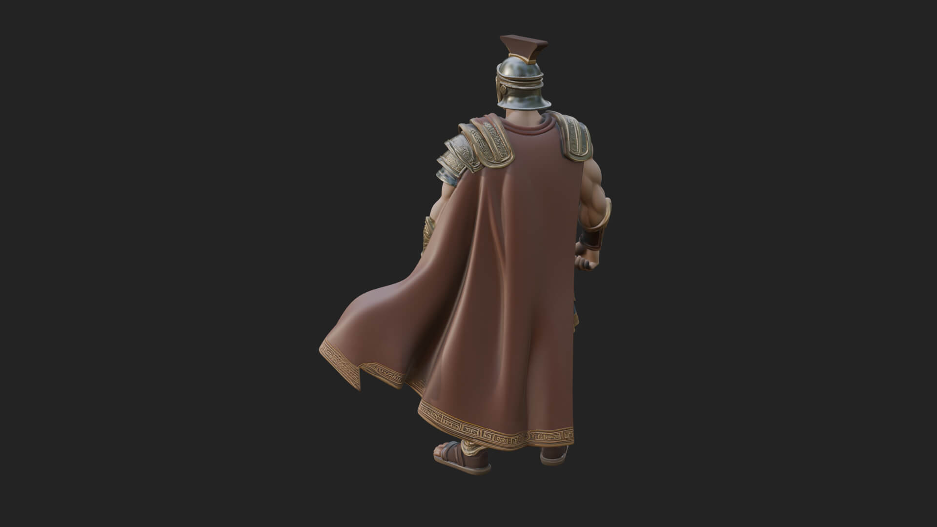 Greek Hoplite Warrior Statue Design 19 3D Print Model 3D Model