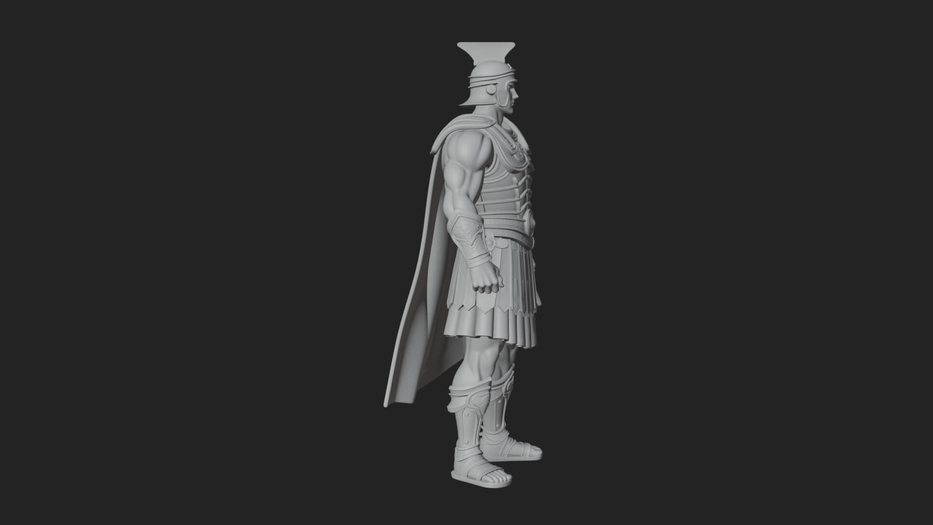 Greek Hoplite Warrior Statue Design 19 3D Print Model 3D Model
