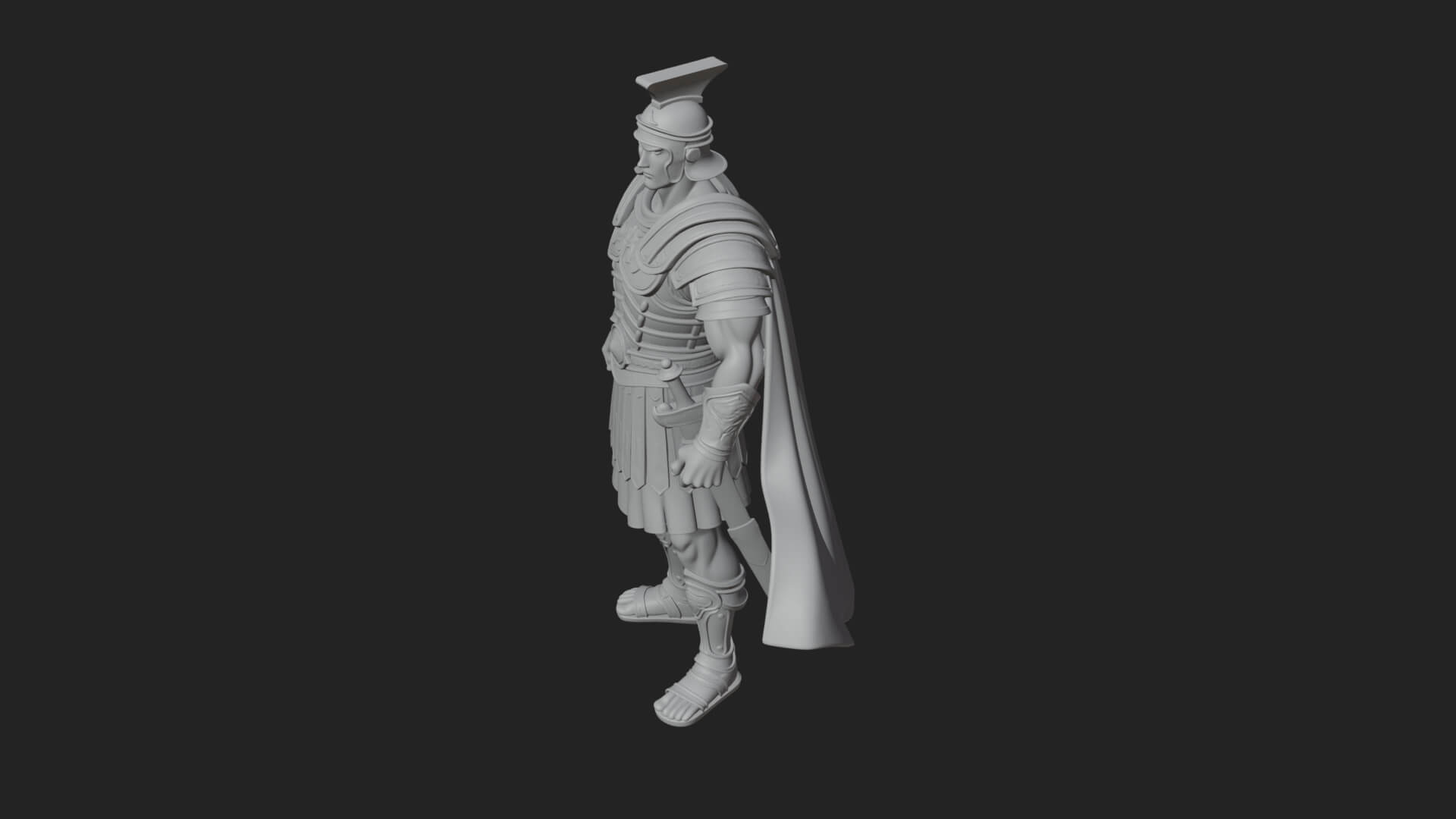 Greek Hoplite Warrior Statue Design 19 3D Print Model 3D Model