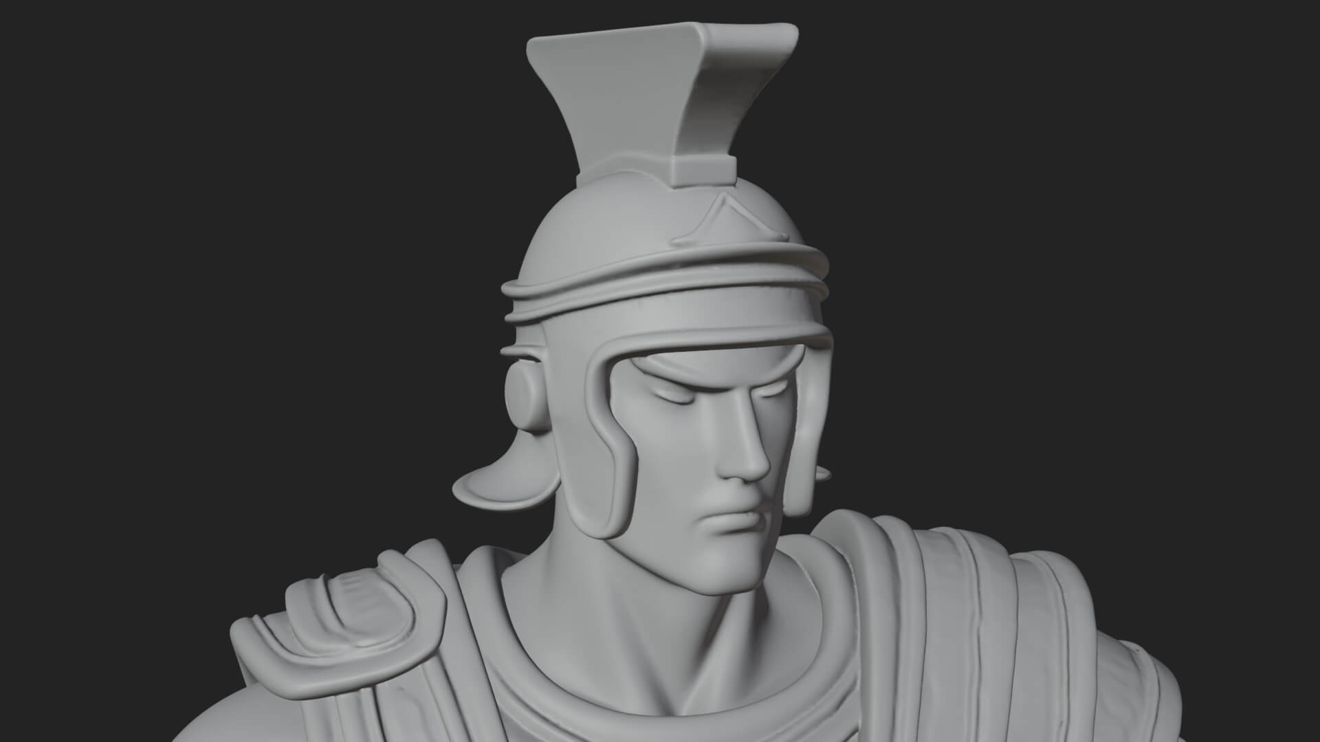 Greek Hoplite Warrior Statue Design 19 3D Print Model 3D Model