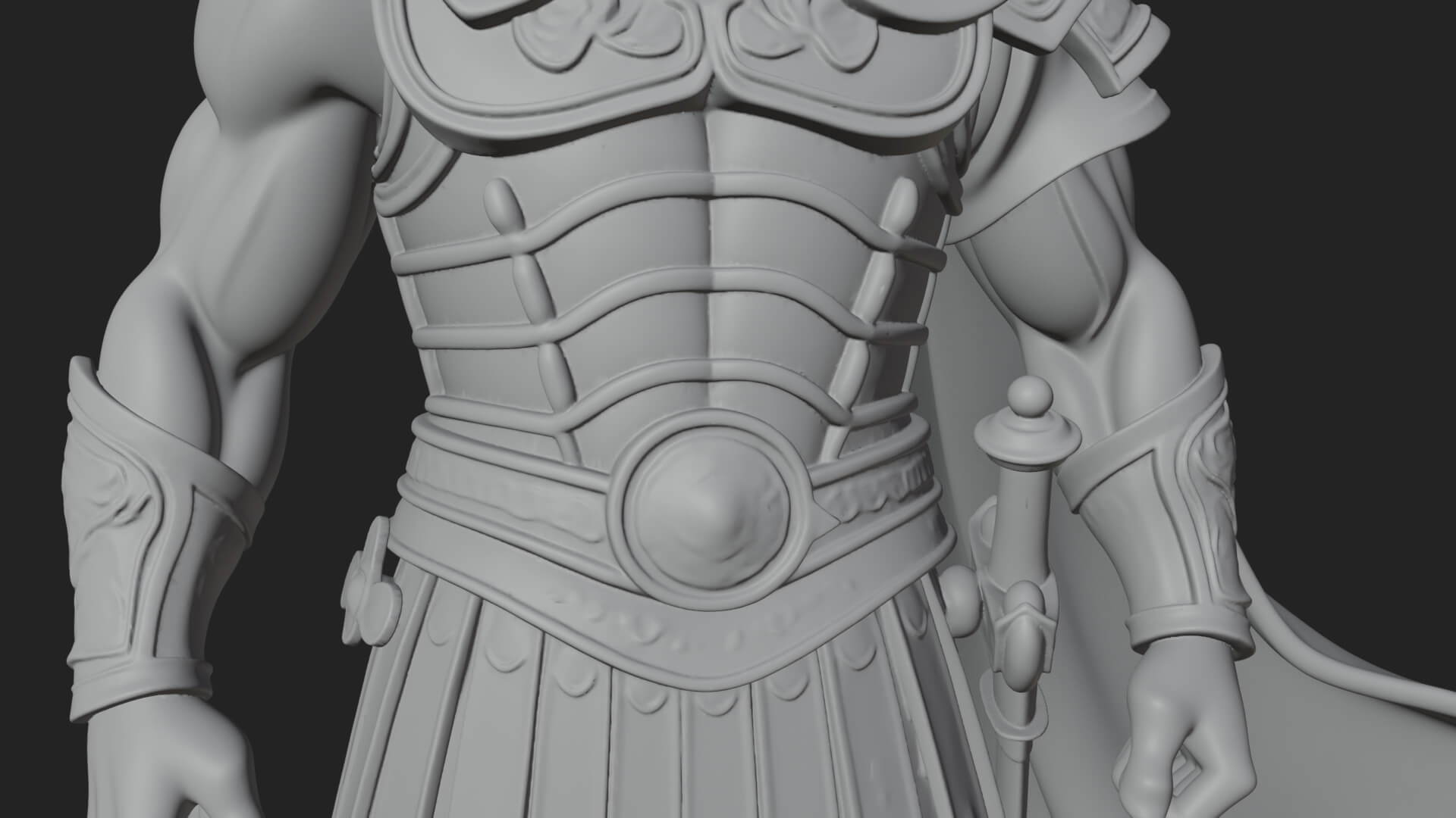 Greek Hoplite Warrior Statue Design 19 3D Print Model 3D Model