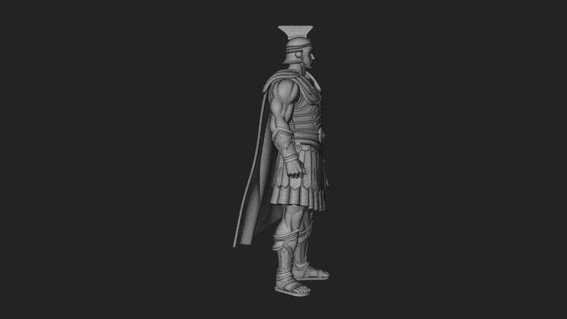 Greek Hoplite Warrior Statue Design 19 3D Print Model 3D Model