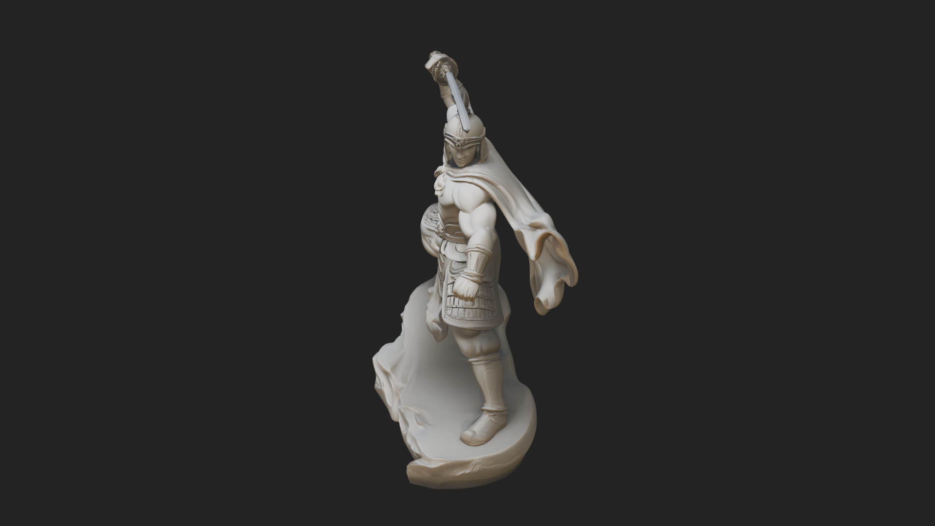 Greek Hoplite Warrior Statue Design 20 3D Print Model 3D Model
