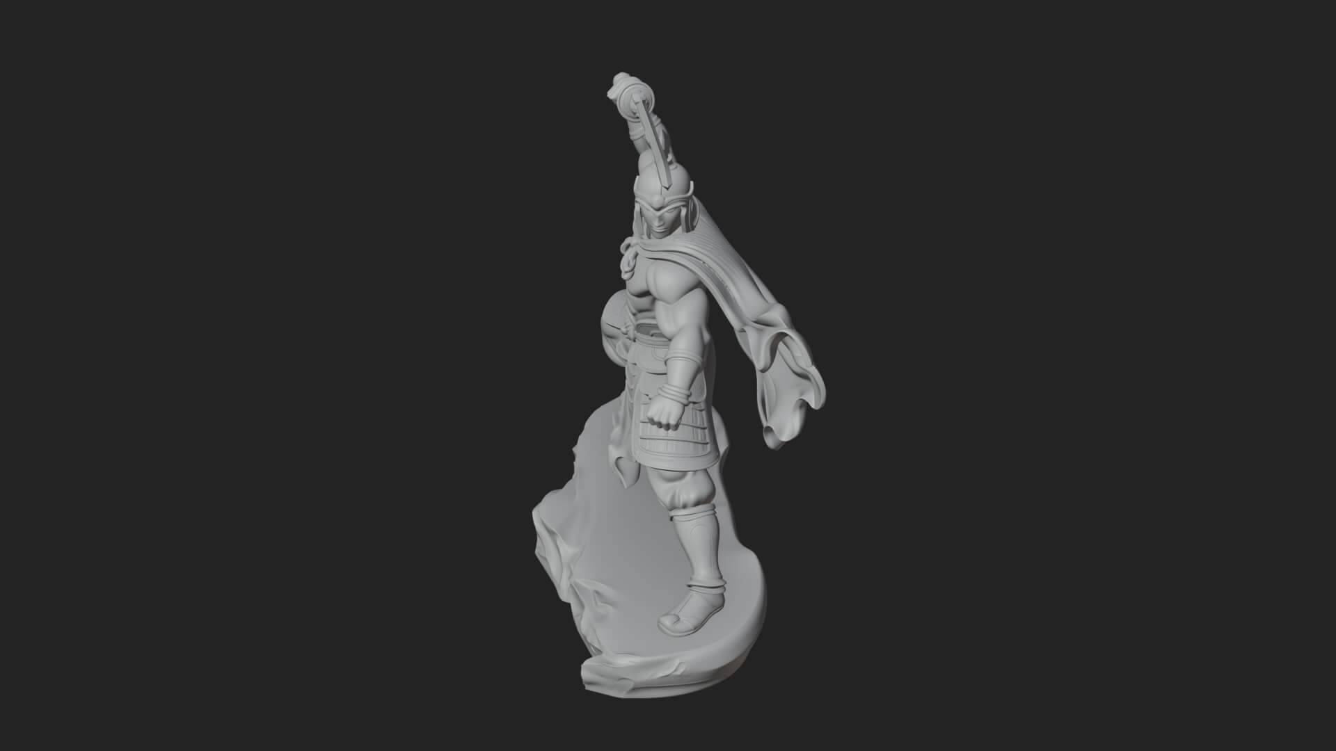 Greek Hoplite Warrior Statue Design 20 3D Print Model 3D Model
