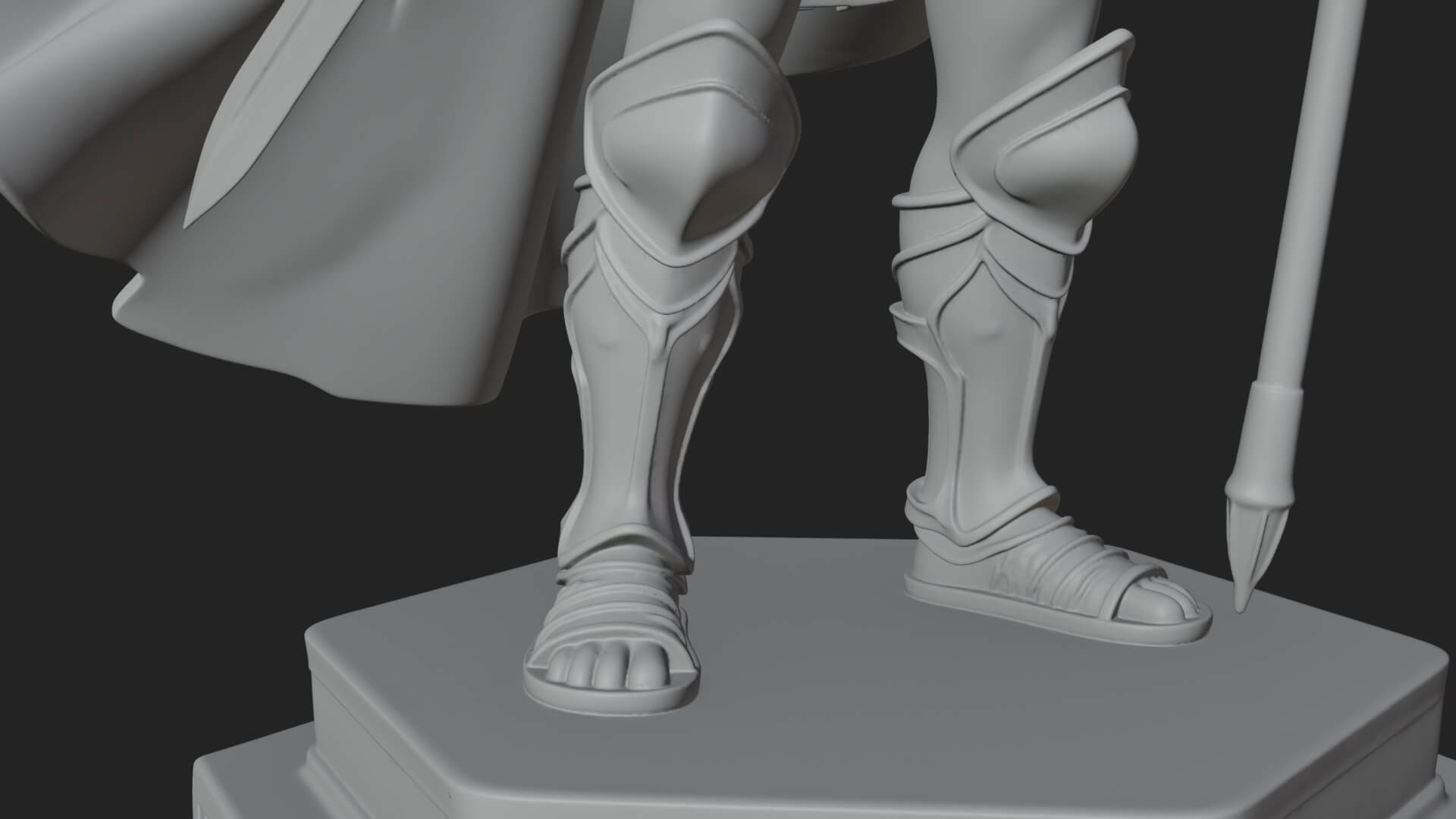 Greek Hoplite Warrior Statue Design 21 3D Print Model 3D Model
