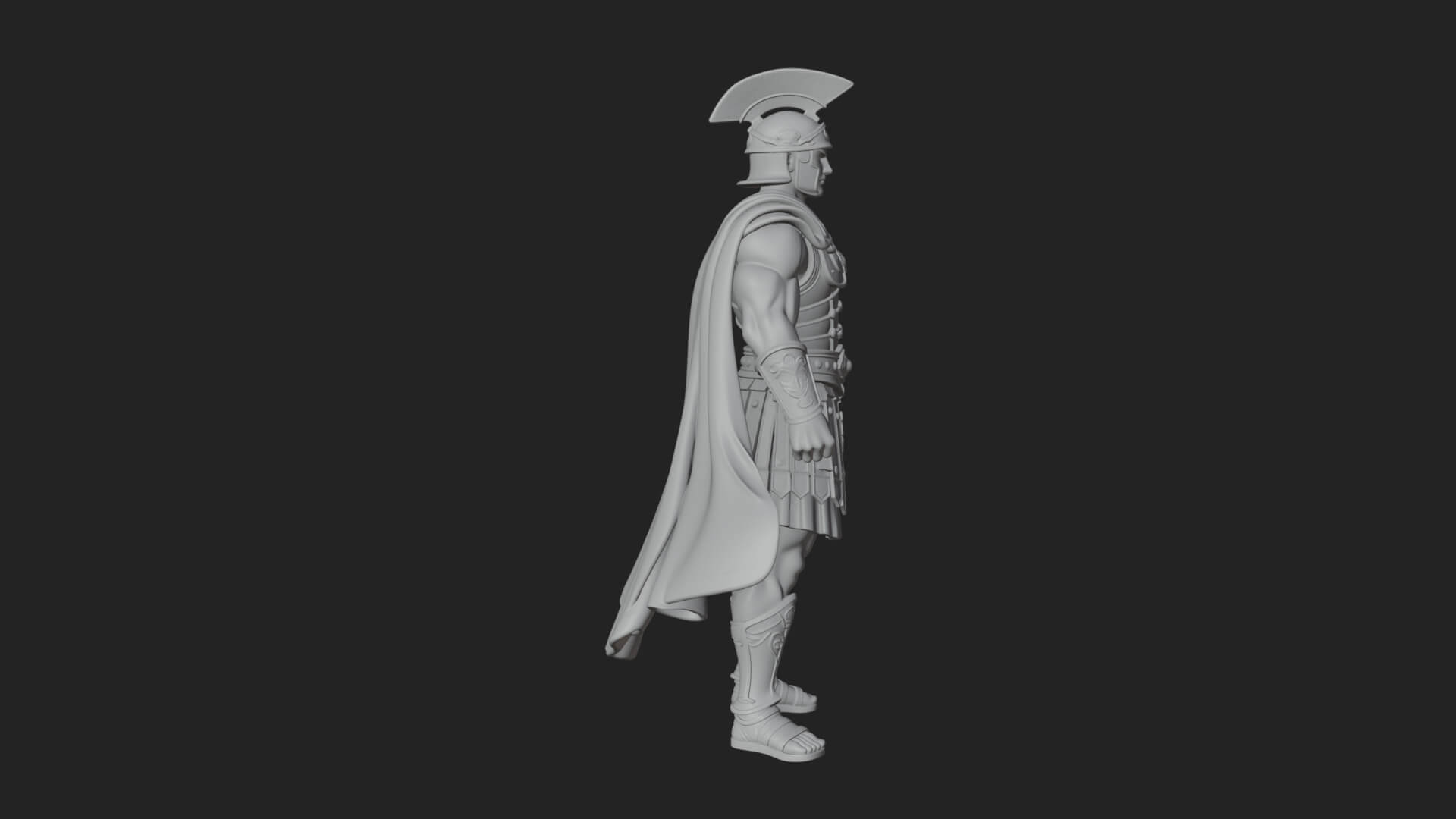 Greek Hoplite Warrior Statue Design 22 3D Print Model 3D Model