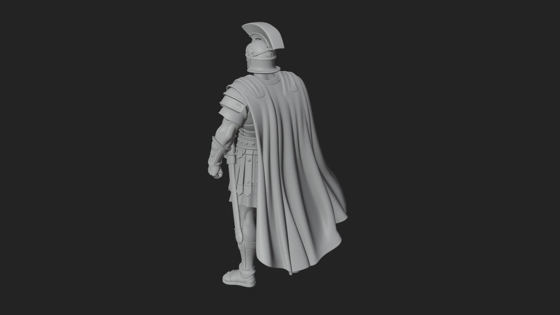 Greek Hoplite Warrior Statue Design 22 3D Print Model 3D Model