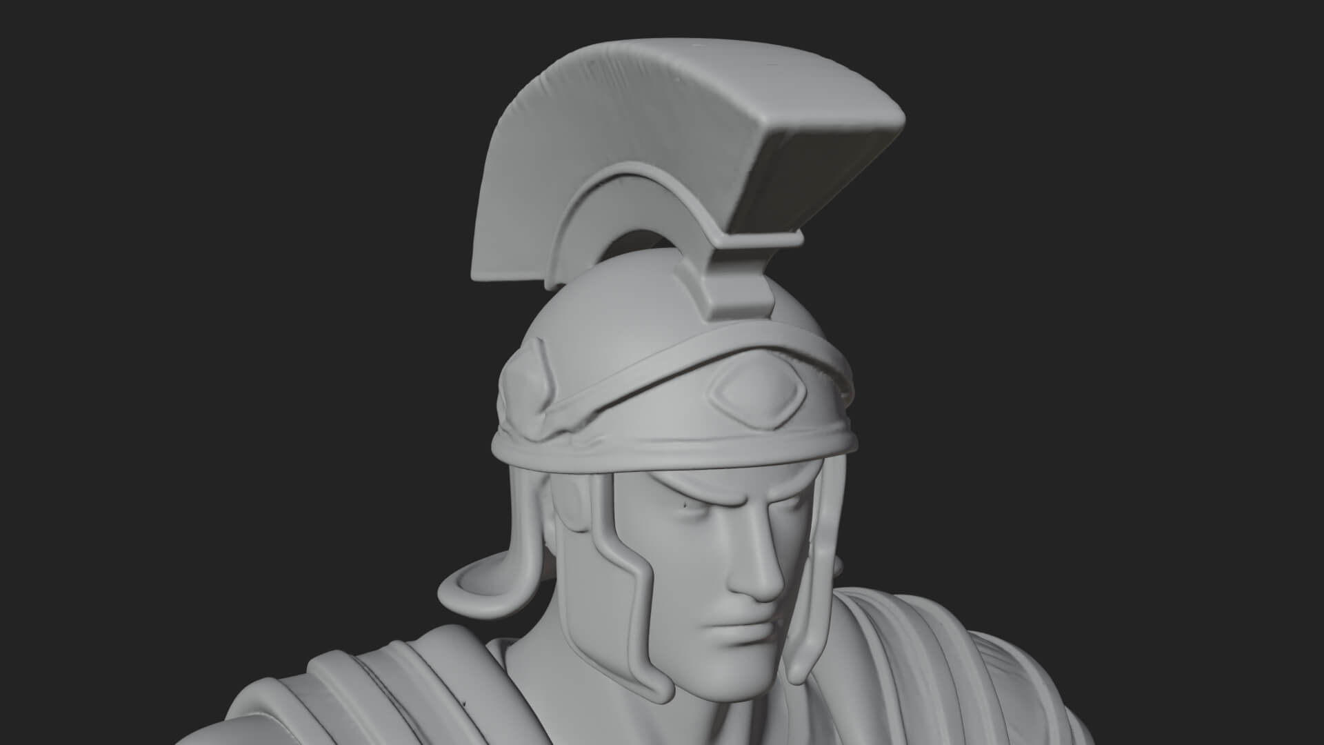 Greek Hoplite Warrior Statue Design 22 3D Print Model 3D Model