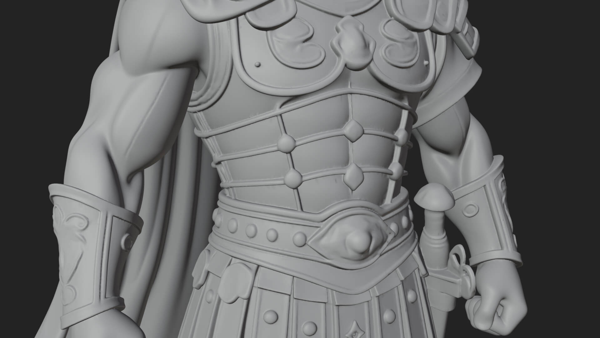 Greek Hoplite Warrior Statue Design 22 3D Print Model 3D Model