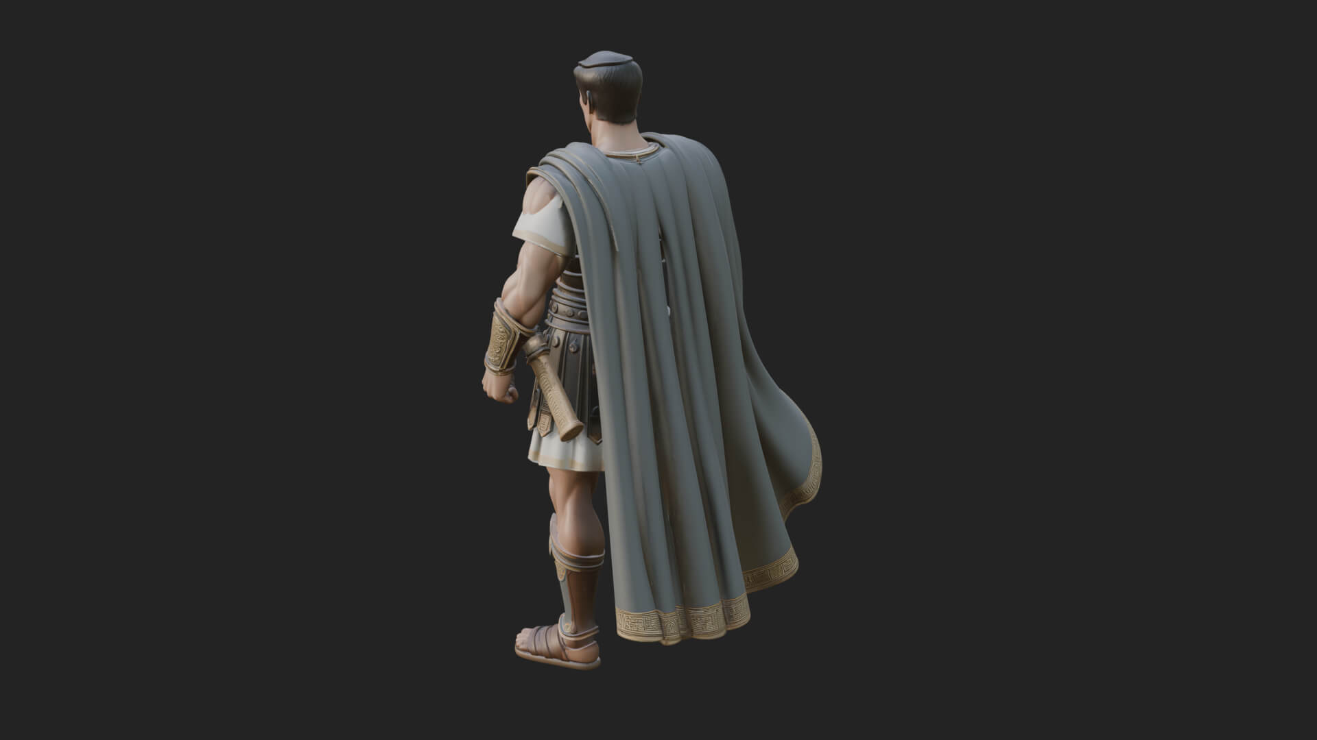 Greek Hoplite Warrior Statue Design 23 3D Print Model 3D Model