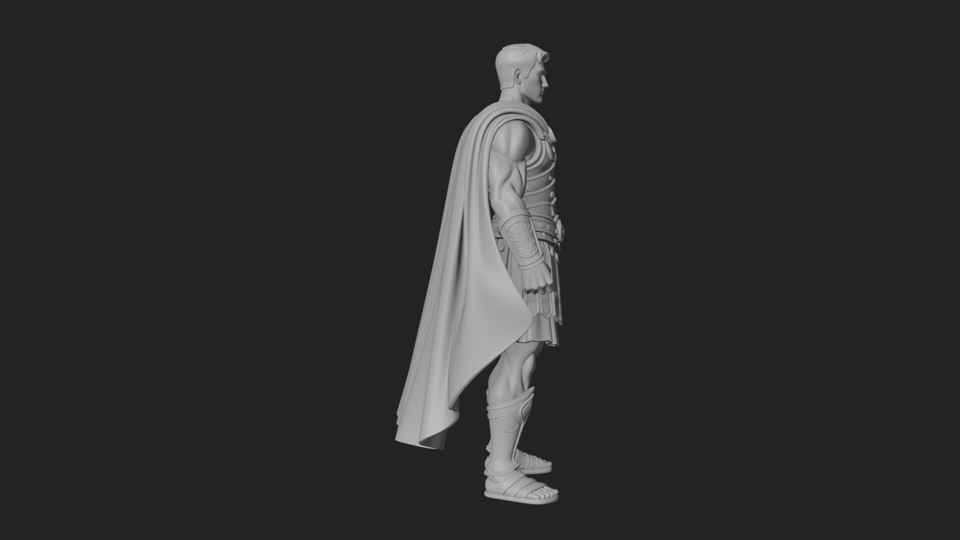 Greek Hoplite Warrior Statue Design 23 3D Print Model 3D Model