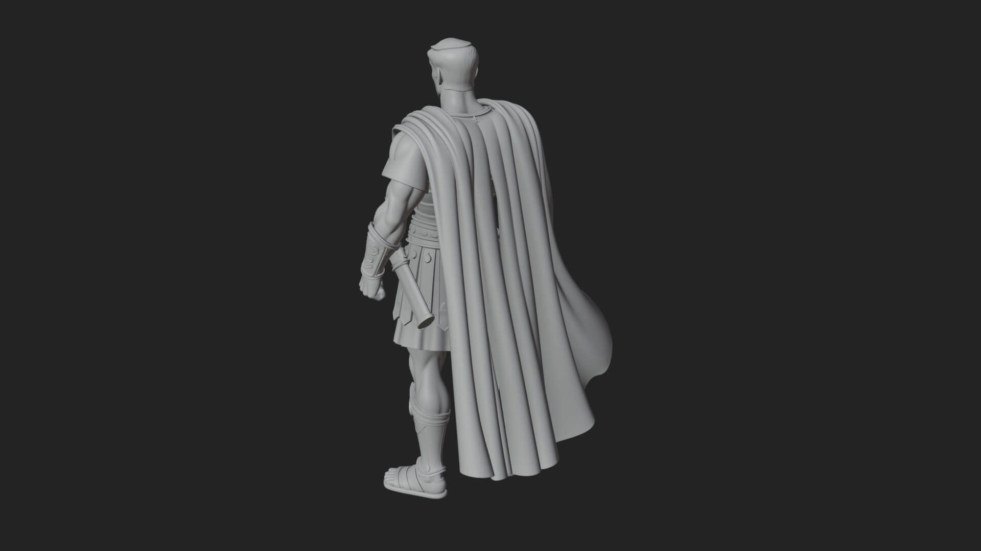 Greek Hoplite Warrior Statue Design 23 3D Print Model 3D Model