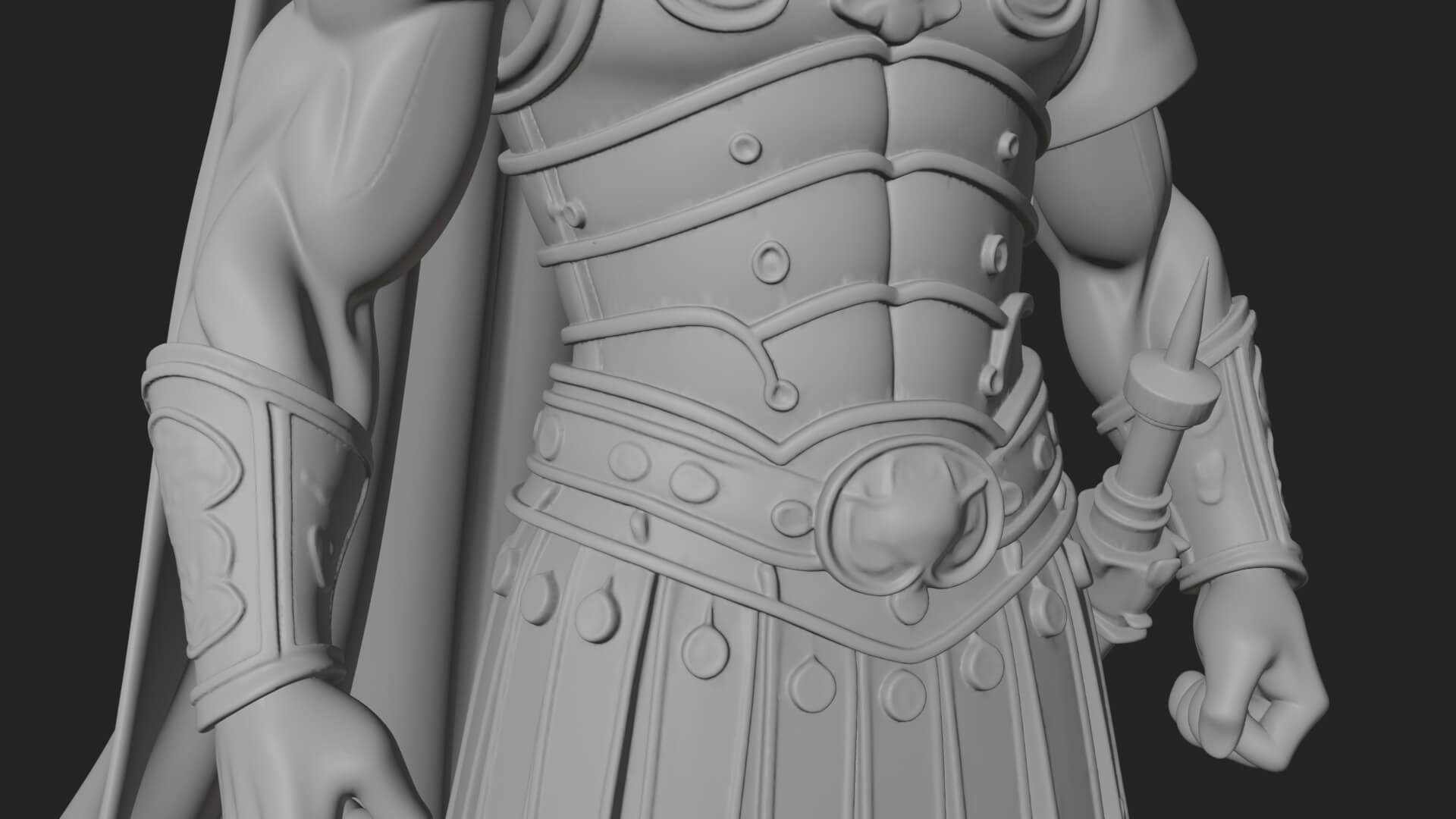 Greek Hoplite Warrior Statue Design 23 3D Print Model 3D Model
