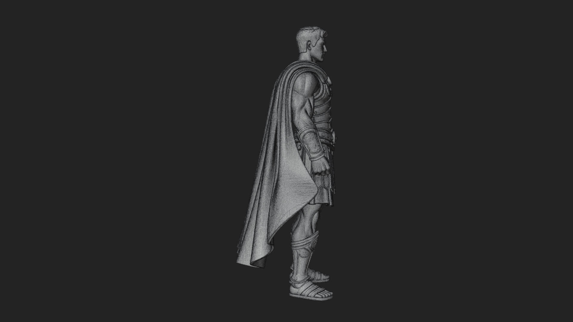 Greek Hoplite Warrior Statue Design 23 3D Print Model 3D Model