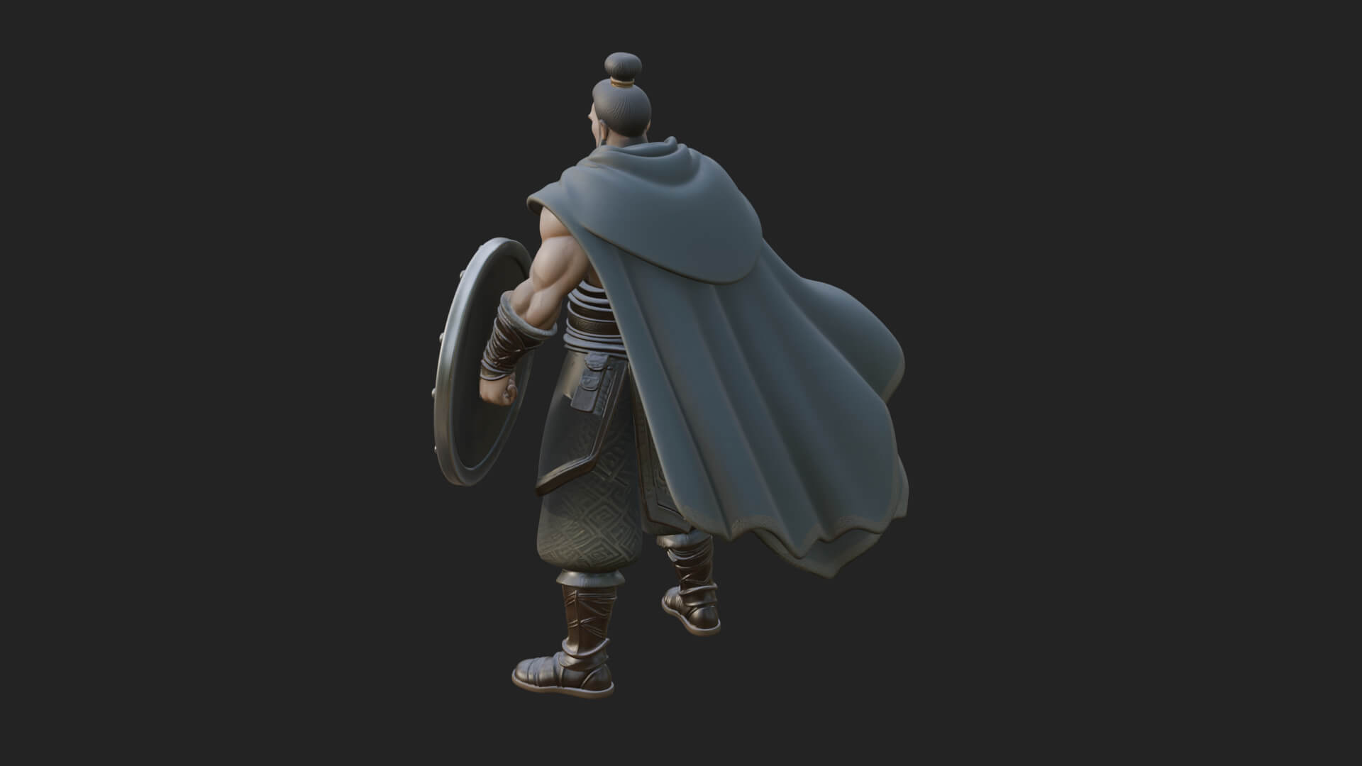Greek Hoplite Warrior Statue Design 25 3D Print Model 3D Model